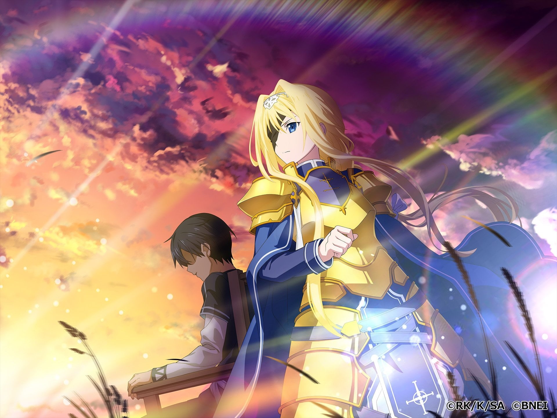 Sword Art Online, Sword Art Online: Alicization, Kazuto Kirigaya, Alice Zuberg, 1080P, Kirito (Sword Art Online), HD Wallpaper