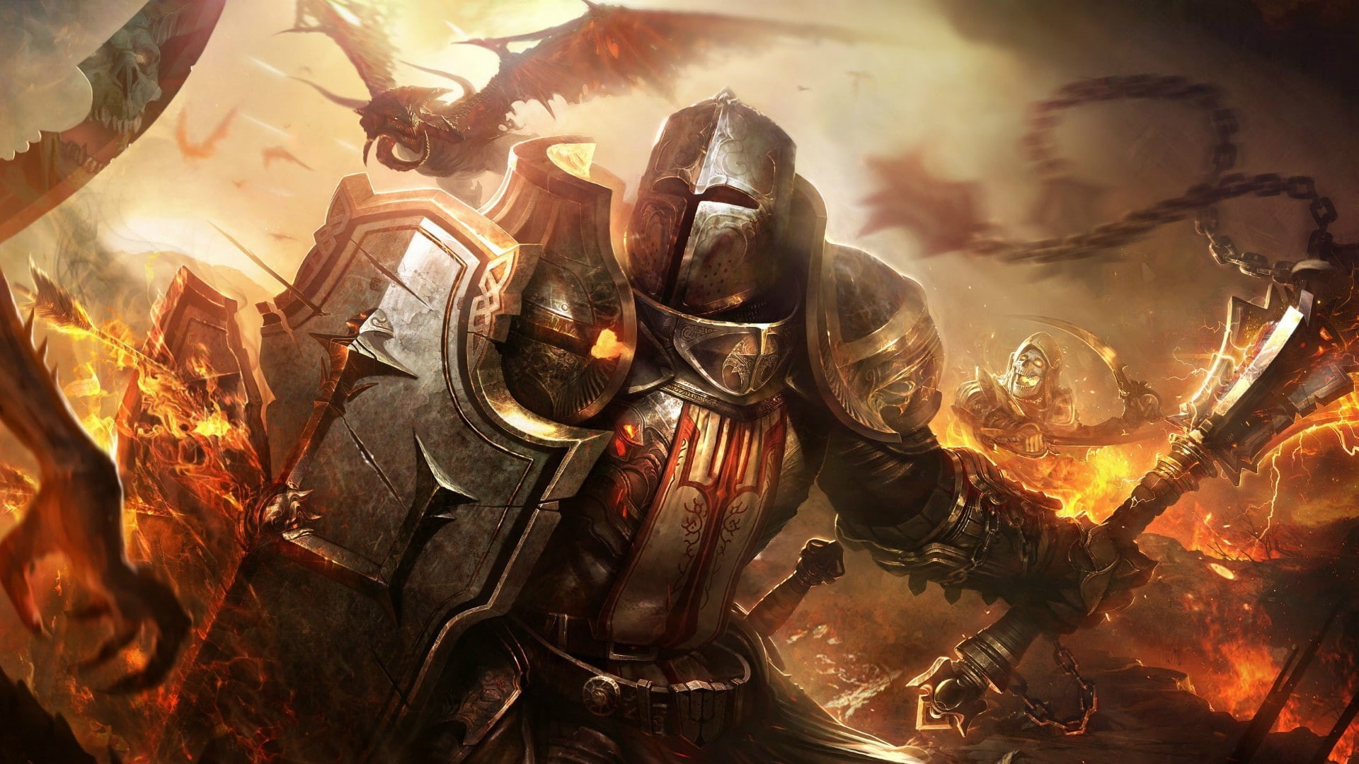 no people, Diablo 3: Reaper Of Souls, celebration, indoors, heat - temperature, day, art and craft, 1080P, large group of objects, food and drink, fantasy Art, HD Wallpaper