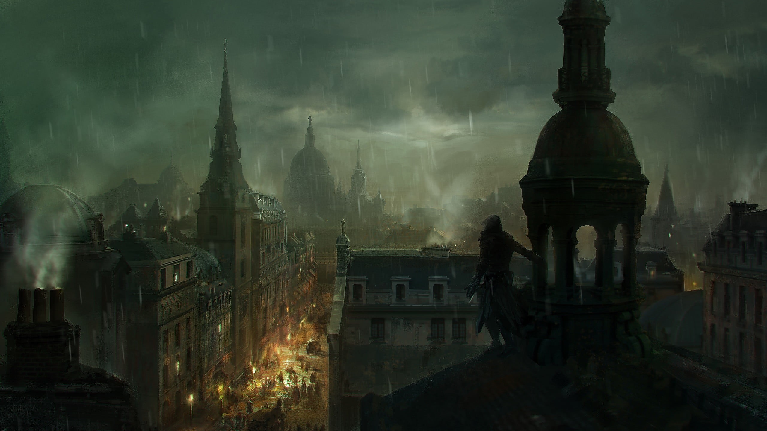 outdoors, spirituality, city, built structure, religion, video games, belief, 2K, sky, Assassins Creed, travel destinations, place of worship, HD Wallpaper