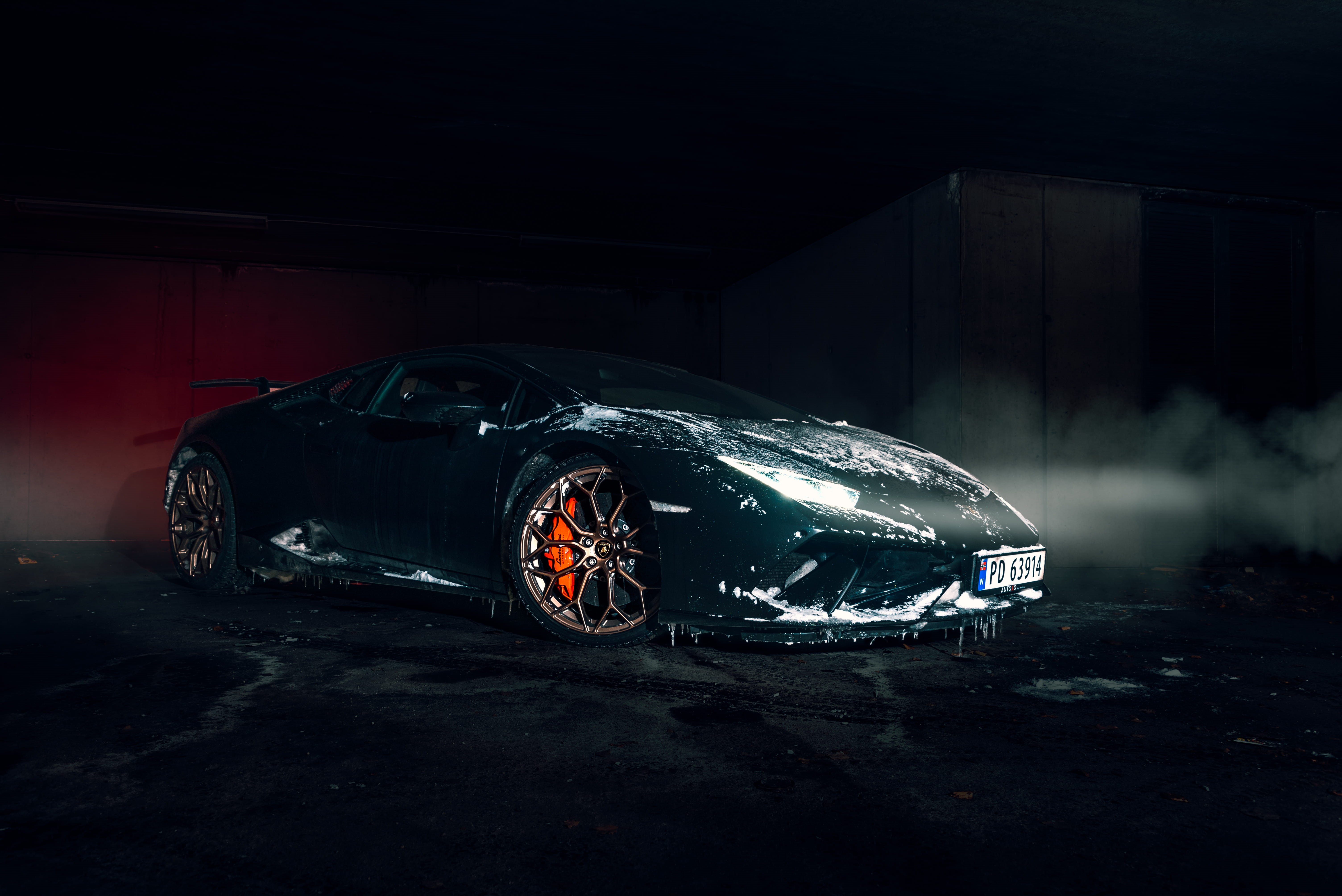 night, car accident, demolished, sports car, lamborghini, land vehicle, wheel, destruction, no people, dark, abandoned, motor vehicle, broken, damaged, HD Wallpaper
