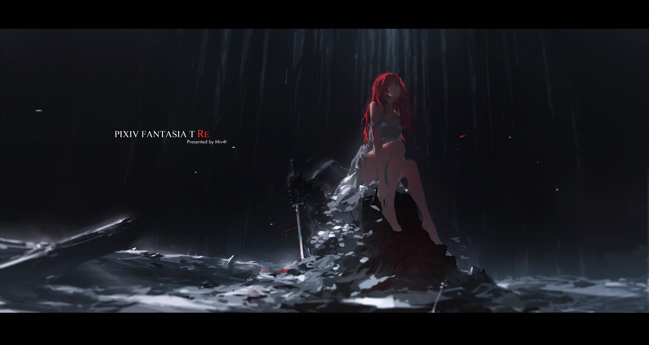  one person, waist up, casual clothing, digital composite, armor, 1080P, adult, black background, crime, sitting, Miv4t, dark, fantasy, indoors, HD Wallpaper