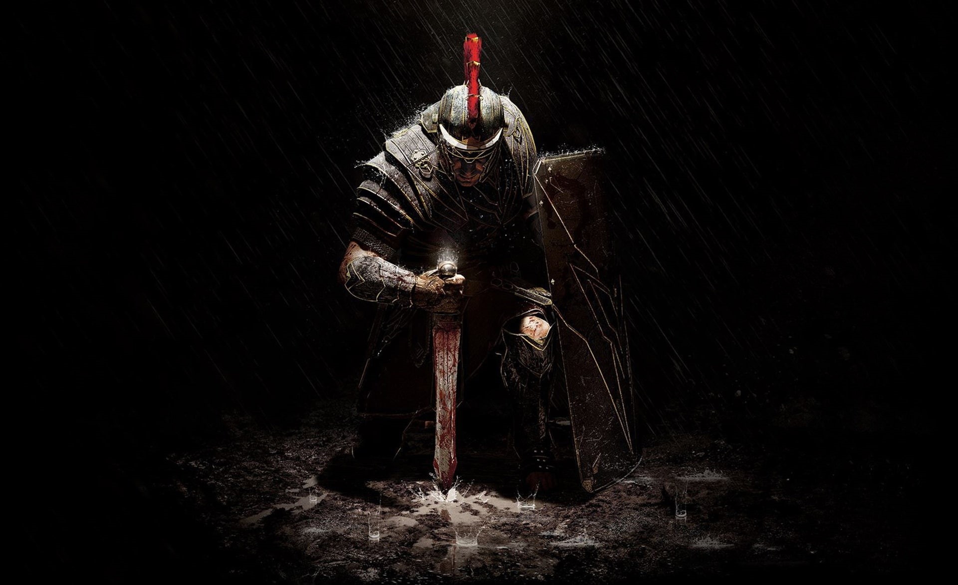 night, Other Games, costume, digital, ryse, technology, horror, spooky, standing, rome, tree, man, wood - material, marius, son of rome, robot, digital composite, HD Wallpaper