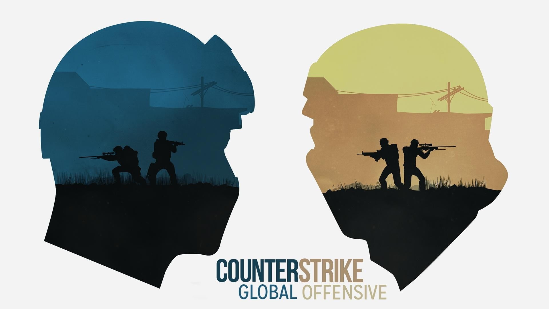 counter, blue, strike, black Color, computer Graphic, real people, offensive, people, men, global, mountain, silhouette, adult, communication, white background, HD Wallpaper
