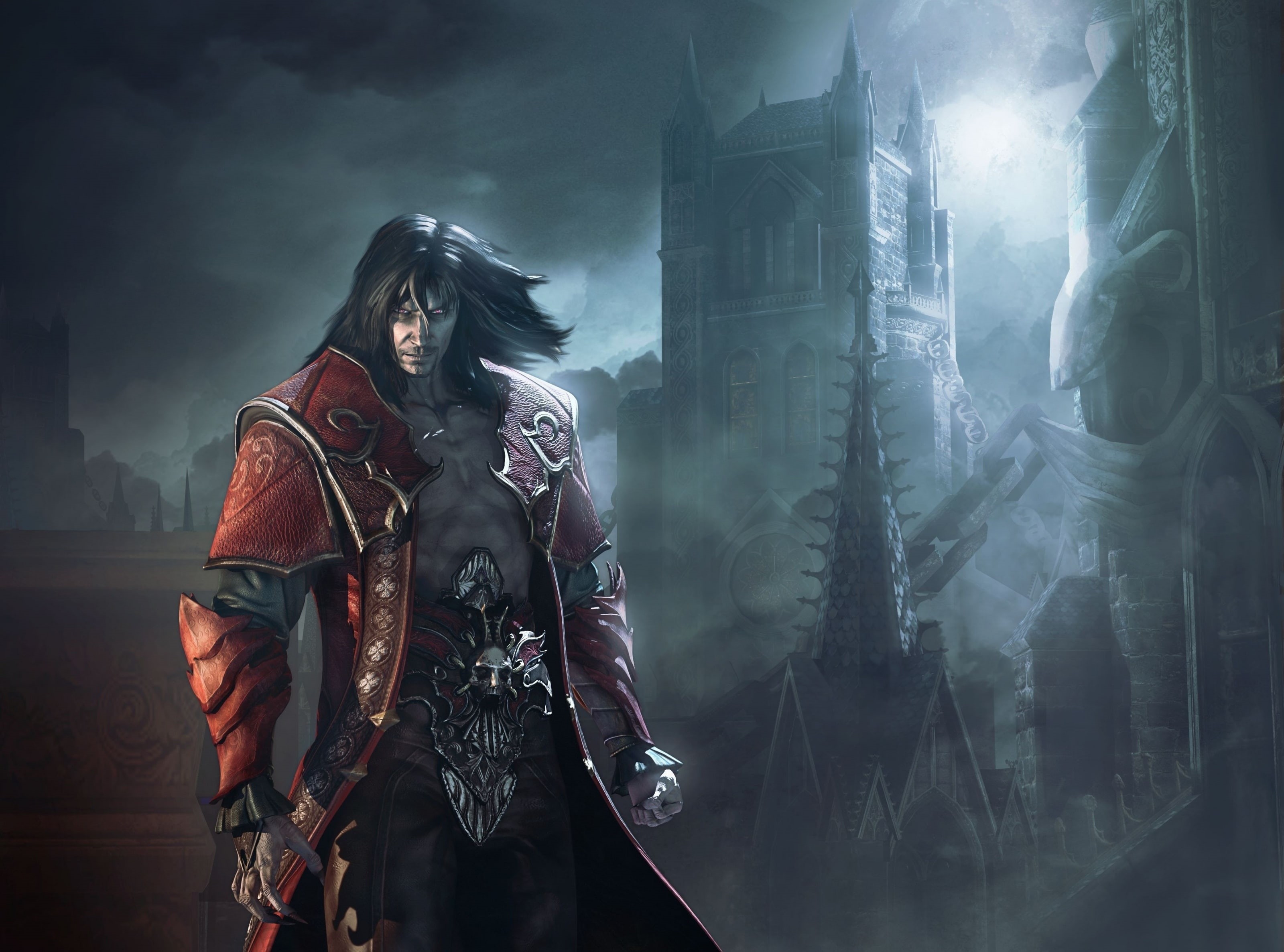 black, Games, built structure, man, Game, hairstyle, fan art, haired, 2K, clothing, fog, standing, Other Games, waist up, women, one person, concept art, HD Wallpaper