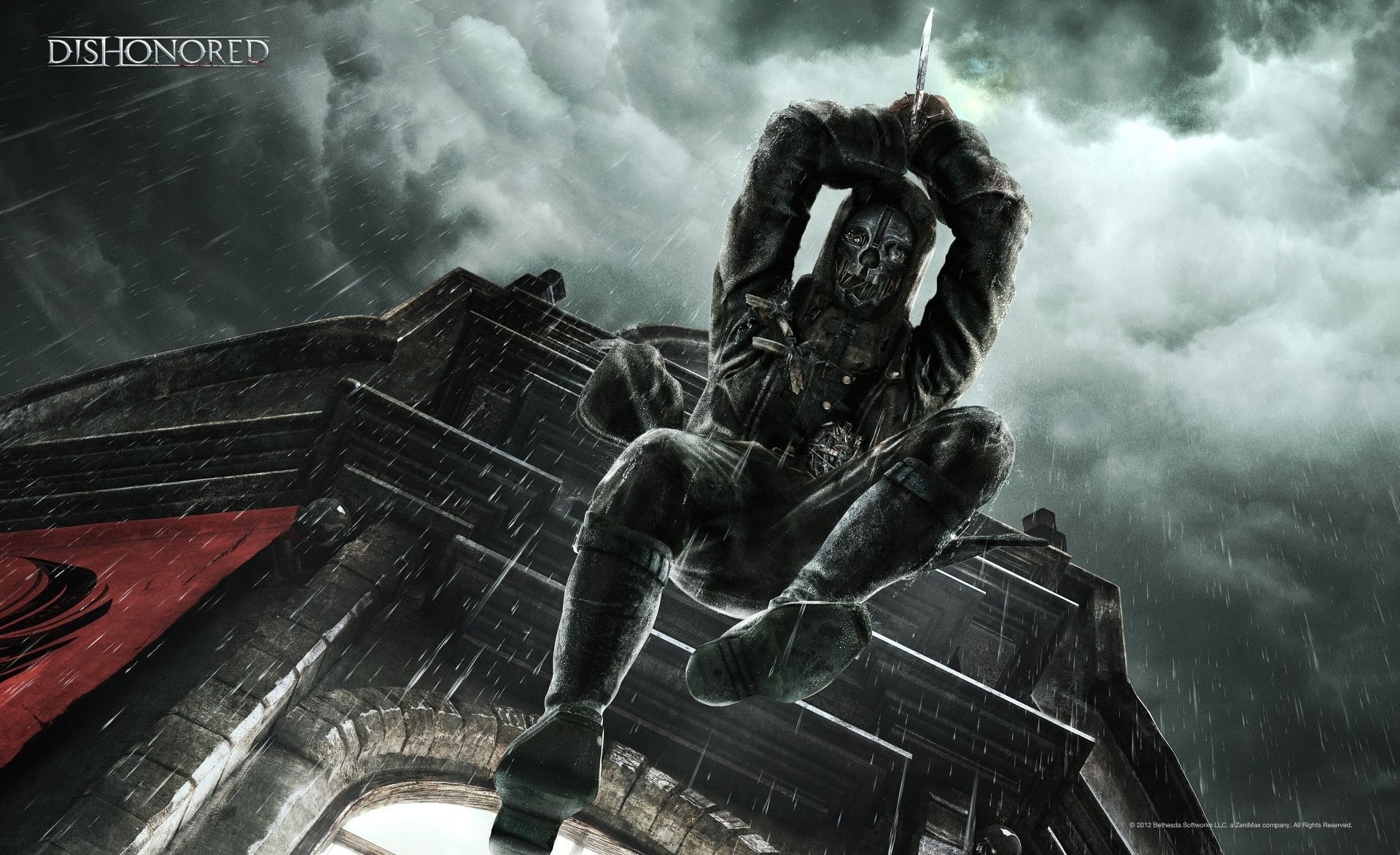 Other Games, art and craft, built structure, dishonored, no people, 2012, human representation, cloud - sky, day, outdoors, water, occupation, HD Wallpaper