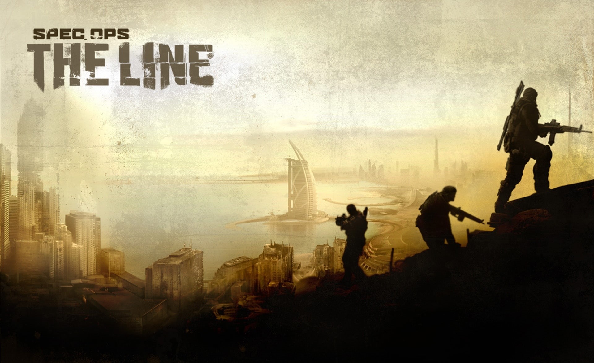 Other Games, ops, building exterior, spec, the line, sky, communication, game battle, government, standing, spec ops the line, Background, group, architecture, HD Wallpaper