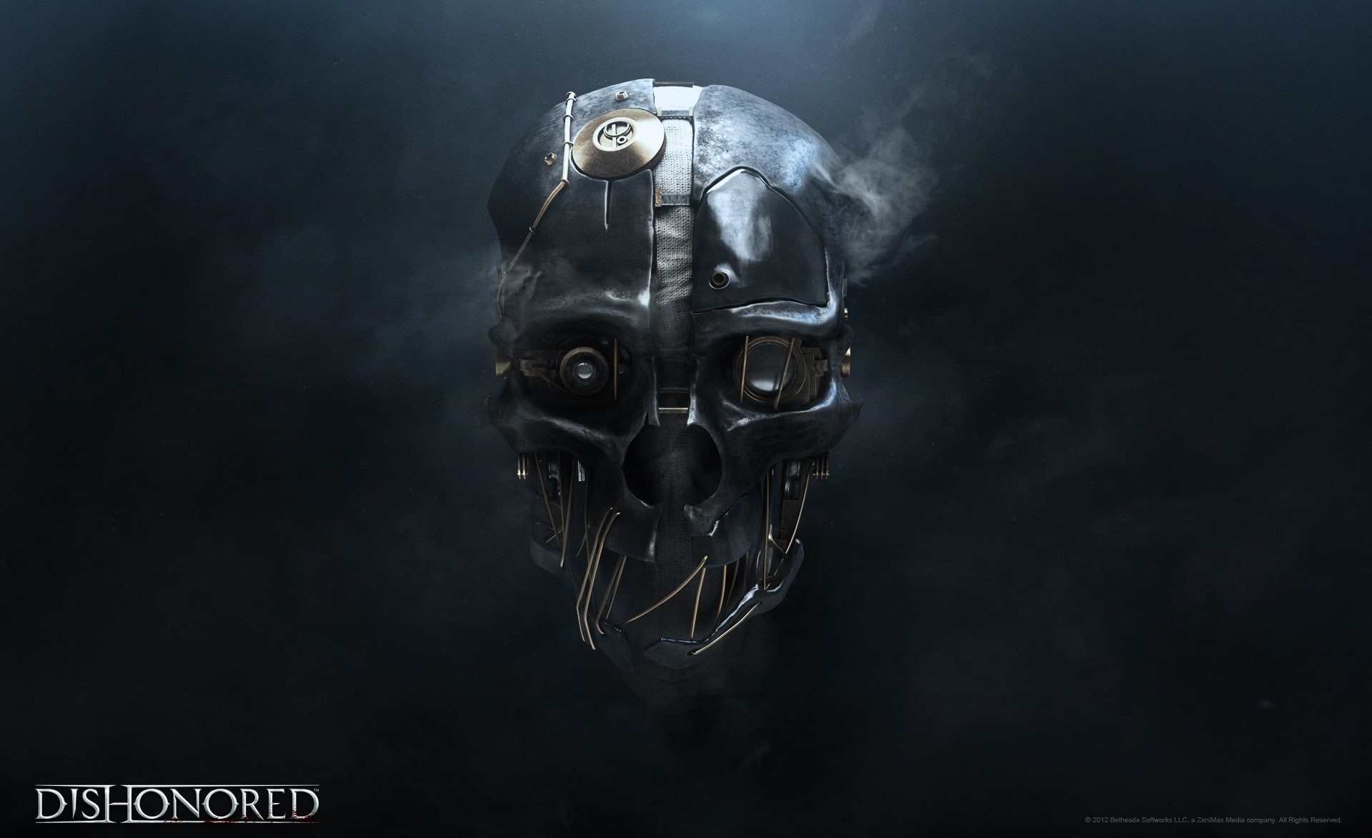 mystery, black background, Mask, pollution, Other Games, digital composite, Games, futuristic, game, mask - disguise, studio shot, black color, 2012, video, HD Wallpaper