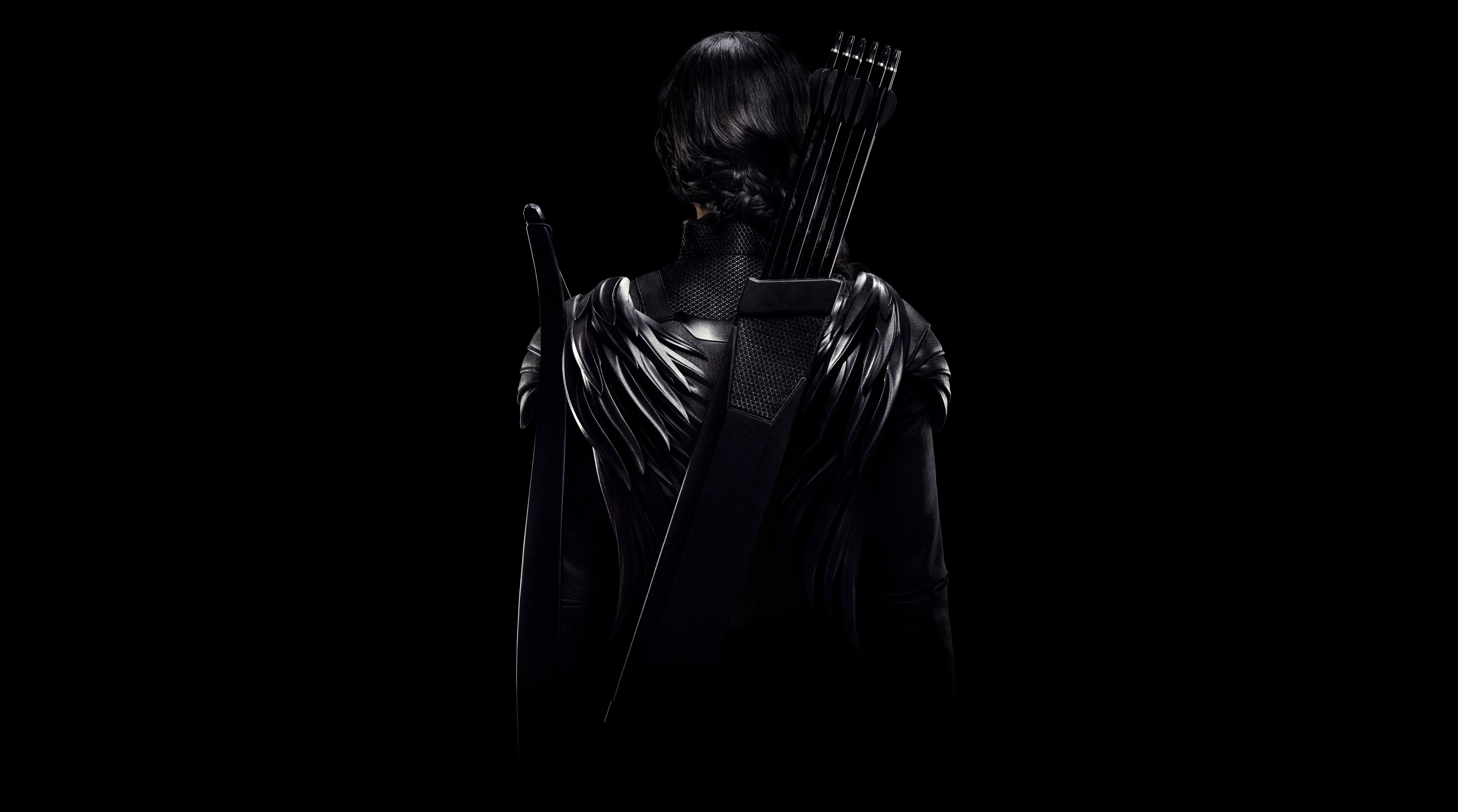 adult, Hunger Games, Film, studio shot, Adventure, Movies, hunger, indoors, Dark, bowandarrow, Other Movies, one person, copy space, lifestyles, waist up, HD Wallpaper