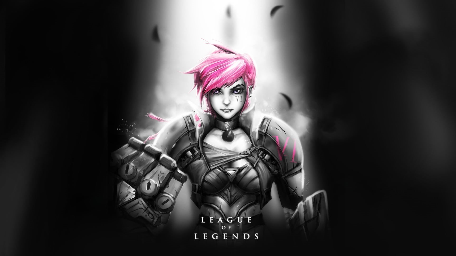 studio shot, League of Legends, body paint, adult, character, beauty, looking at camera, silver colored, females, one person, video games, league, HD Wallpaper