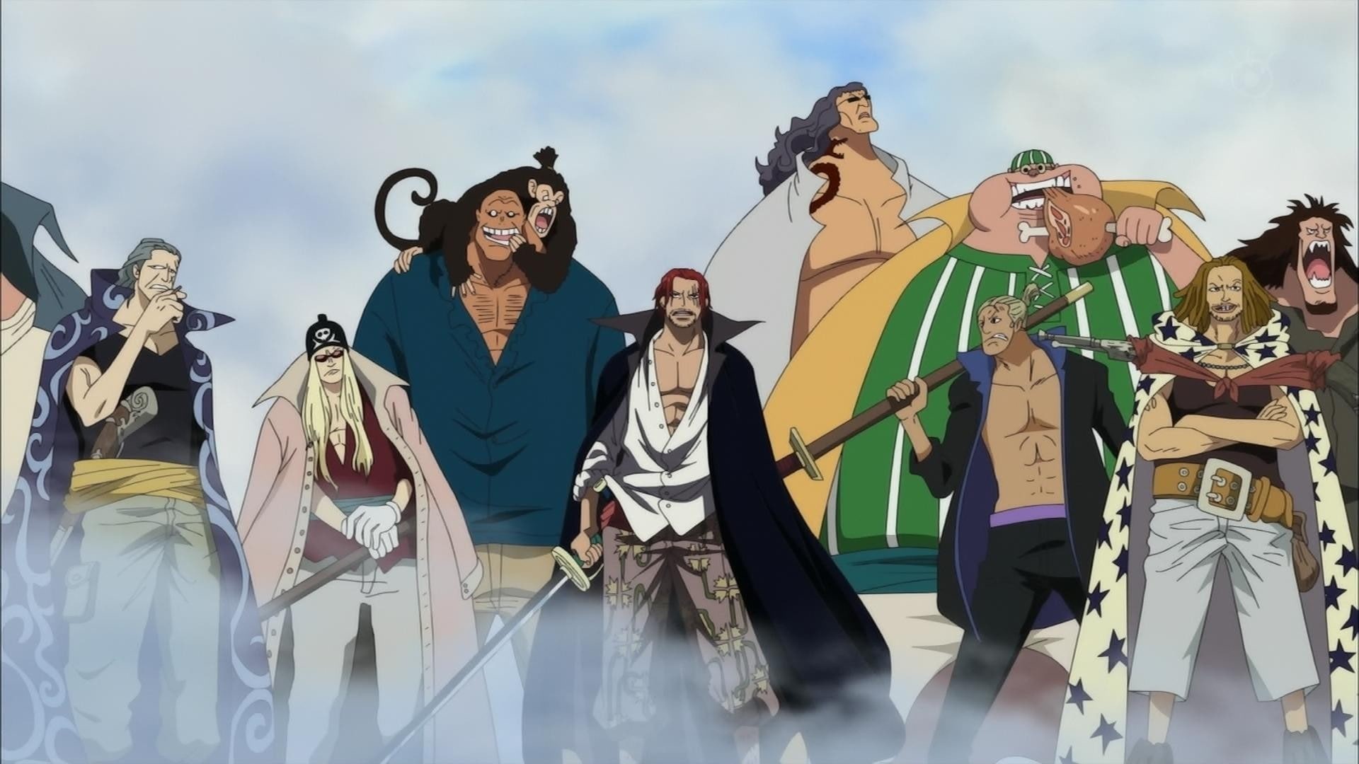 anime, 1080P, pirates, shanks, piece, HD Wallpaper