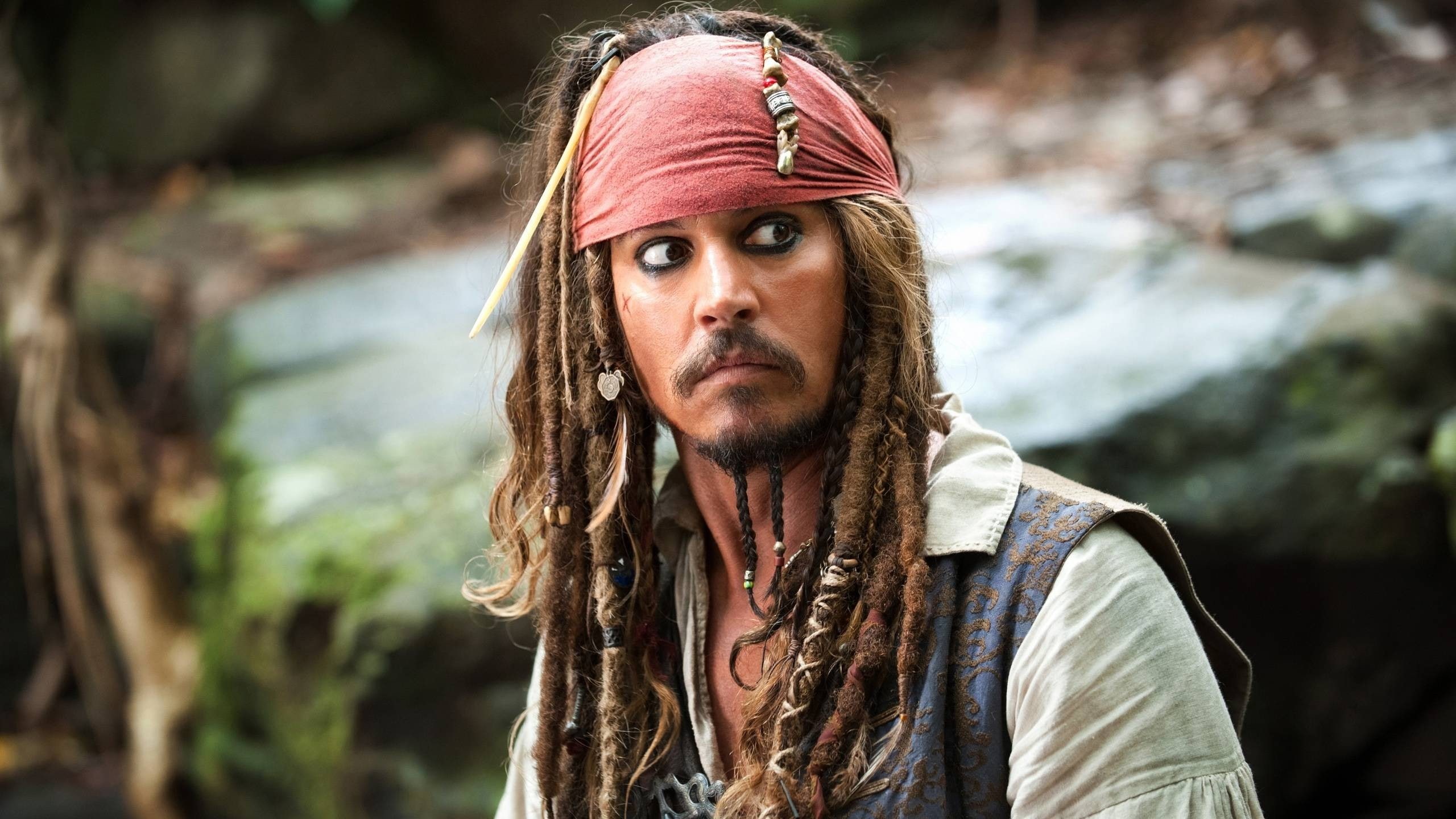 dreadlocks, 2K, movies, Jack Sparrow, Johnny Depp, Pirates of the Caribbean, HD Wallpaper