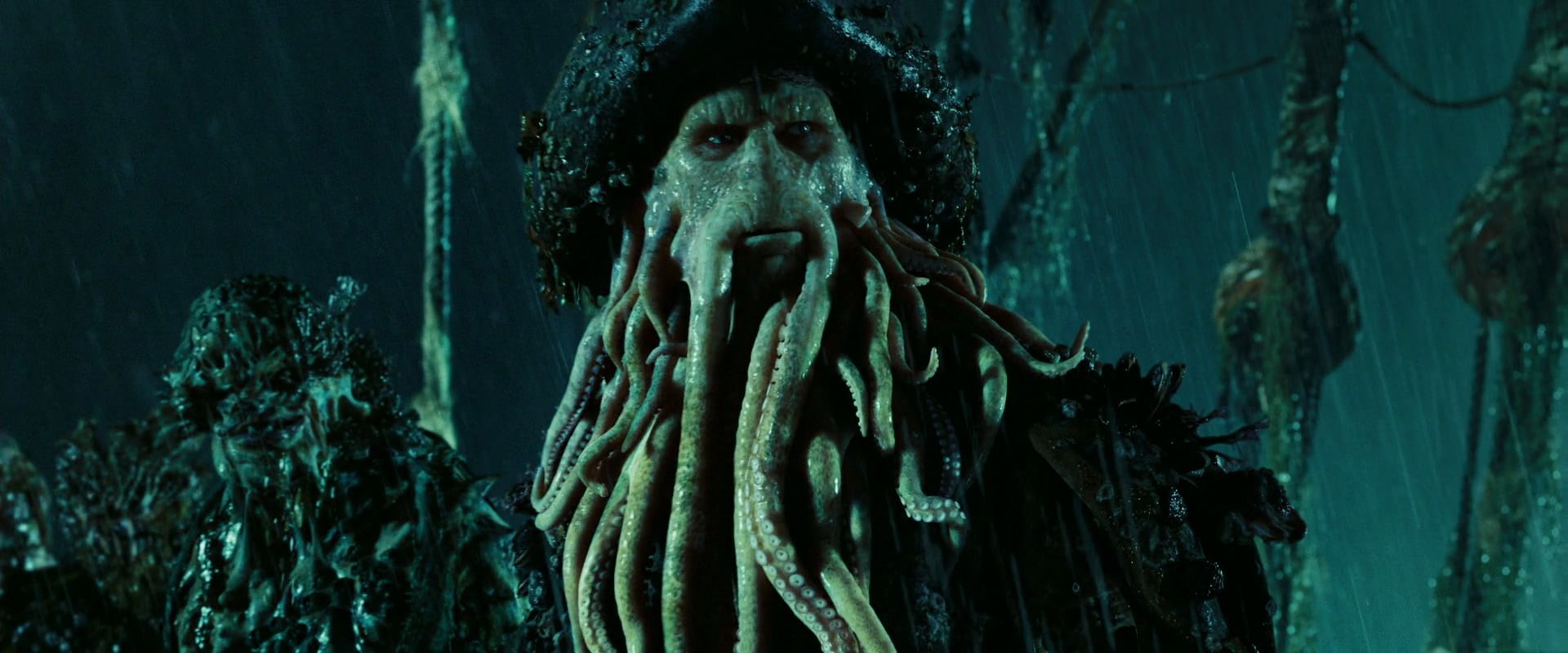 bizarre, spooky, Pirates of the Caribbean: Dead Mans Chest, human face, halloween, nature, hair, 1080P, emotion, digital, terrified, portrait, Pirates of the Caribbean, HD Wallpaper