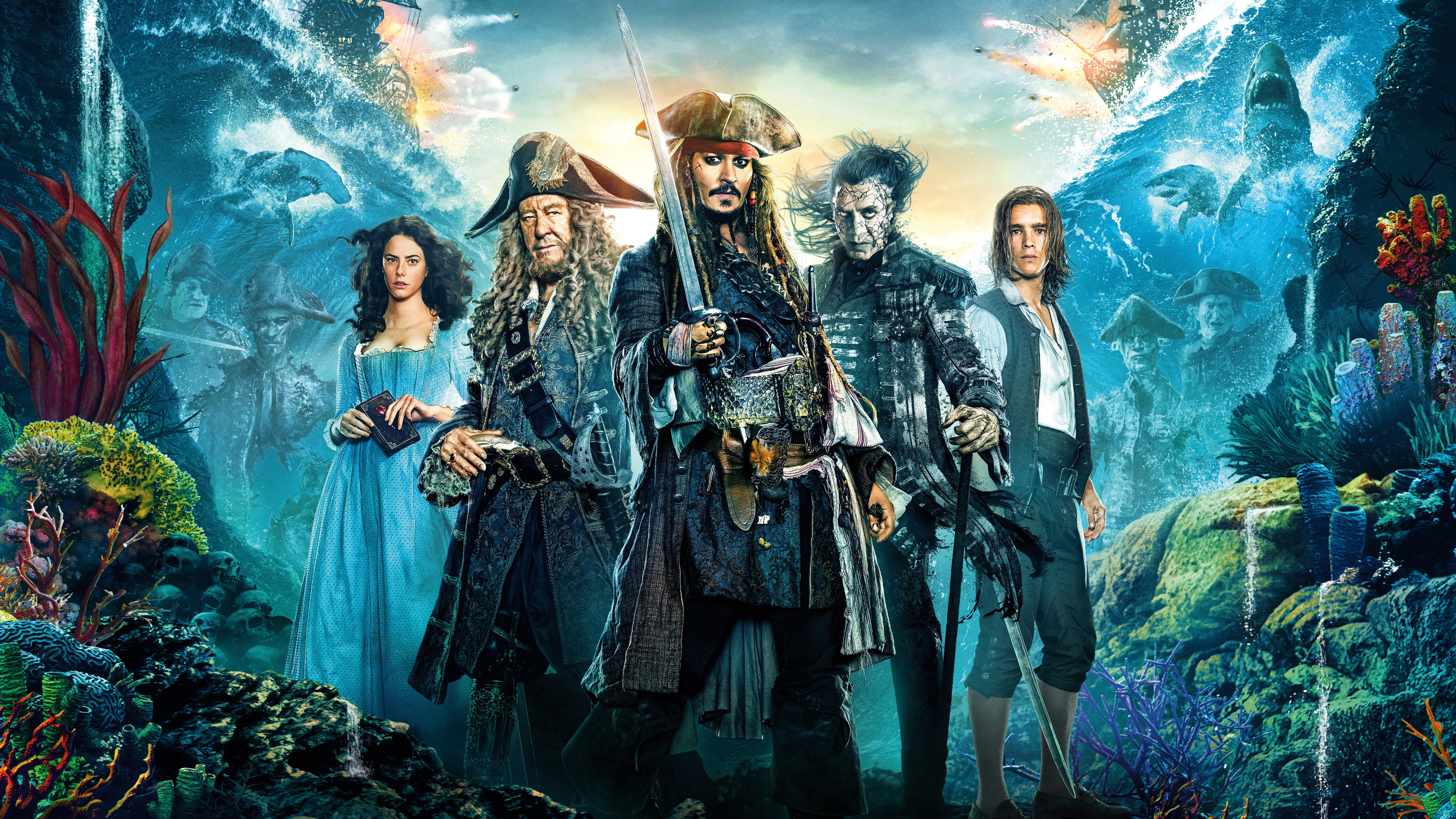 carribean, 4K, digital, 5K, pirates, 2017, Pirates of the Caribbean: Dead Men Tell No Tales, HD Wallpaper