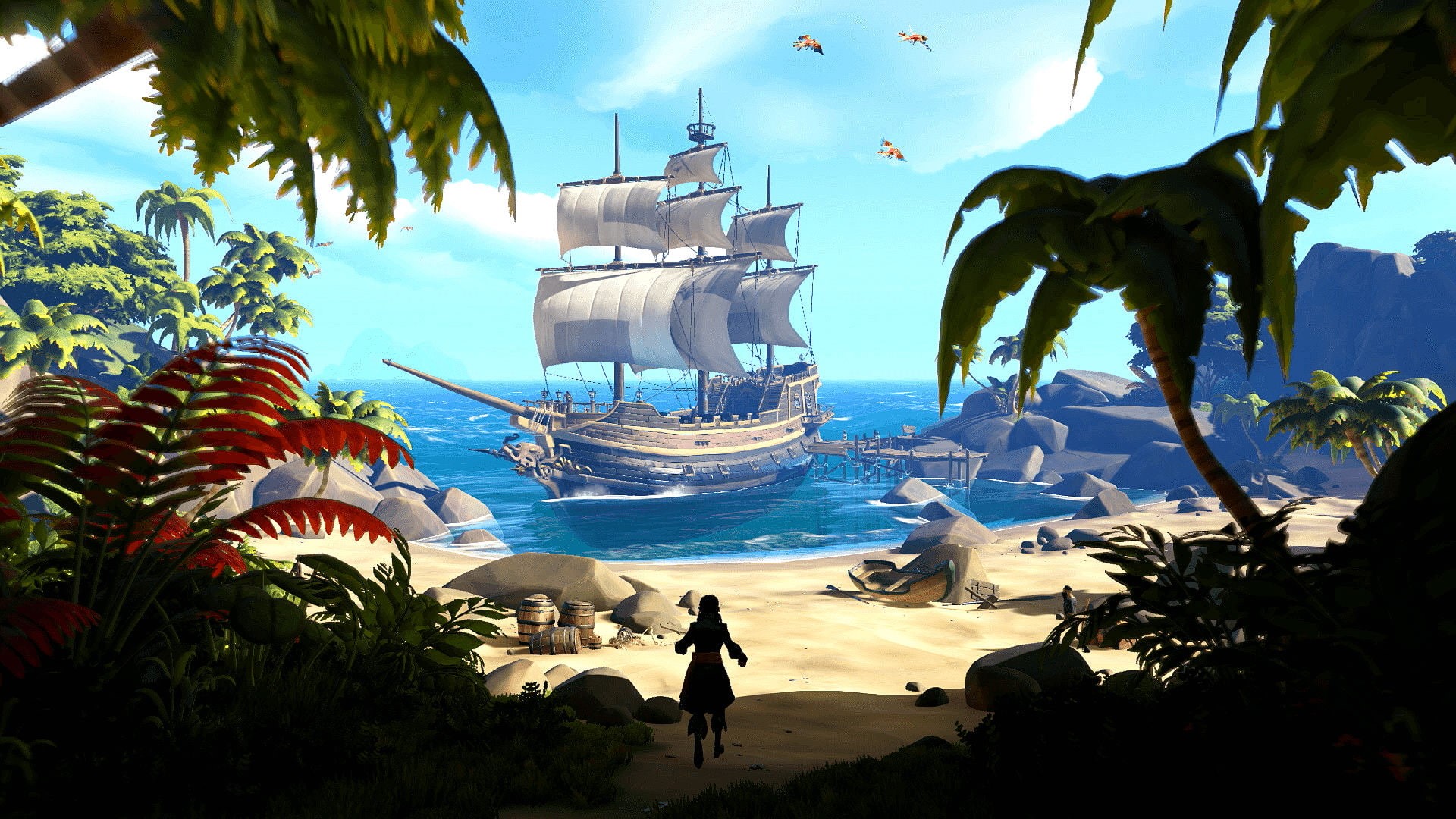 rpg, adventure, sea, xbox, fighting, 1080P, pirate, microsoft, fantasy, mmo, action, windows, thieves, HD Wallpaper
