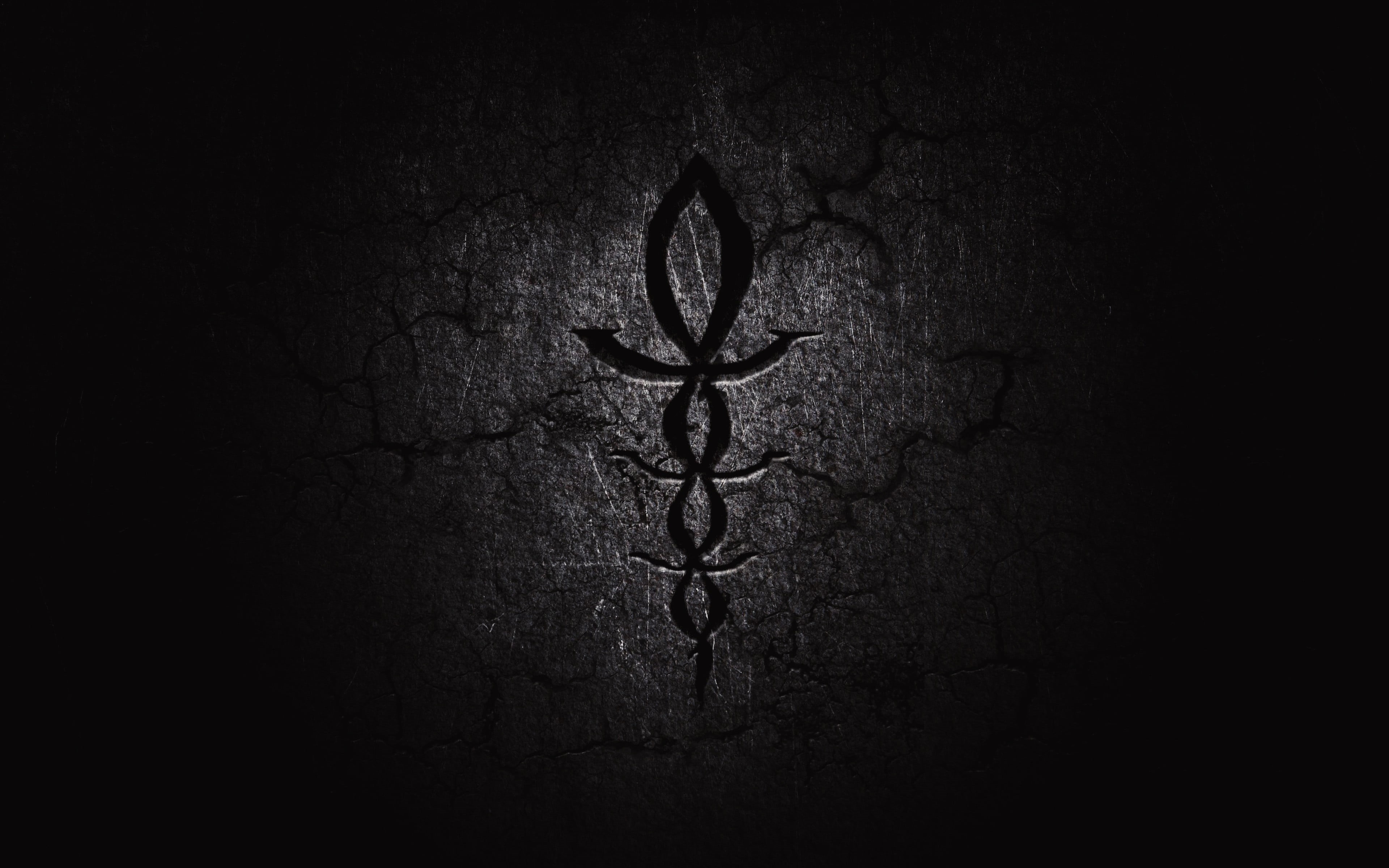 wall - building feature, cross, indoors, healthcare and medicine, metal, close-up, Bloodborne, no people, night, abstract, textured, design, dark, spotlight, HD Wallpaper