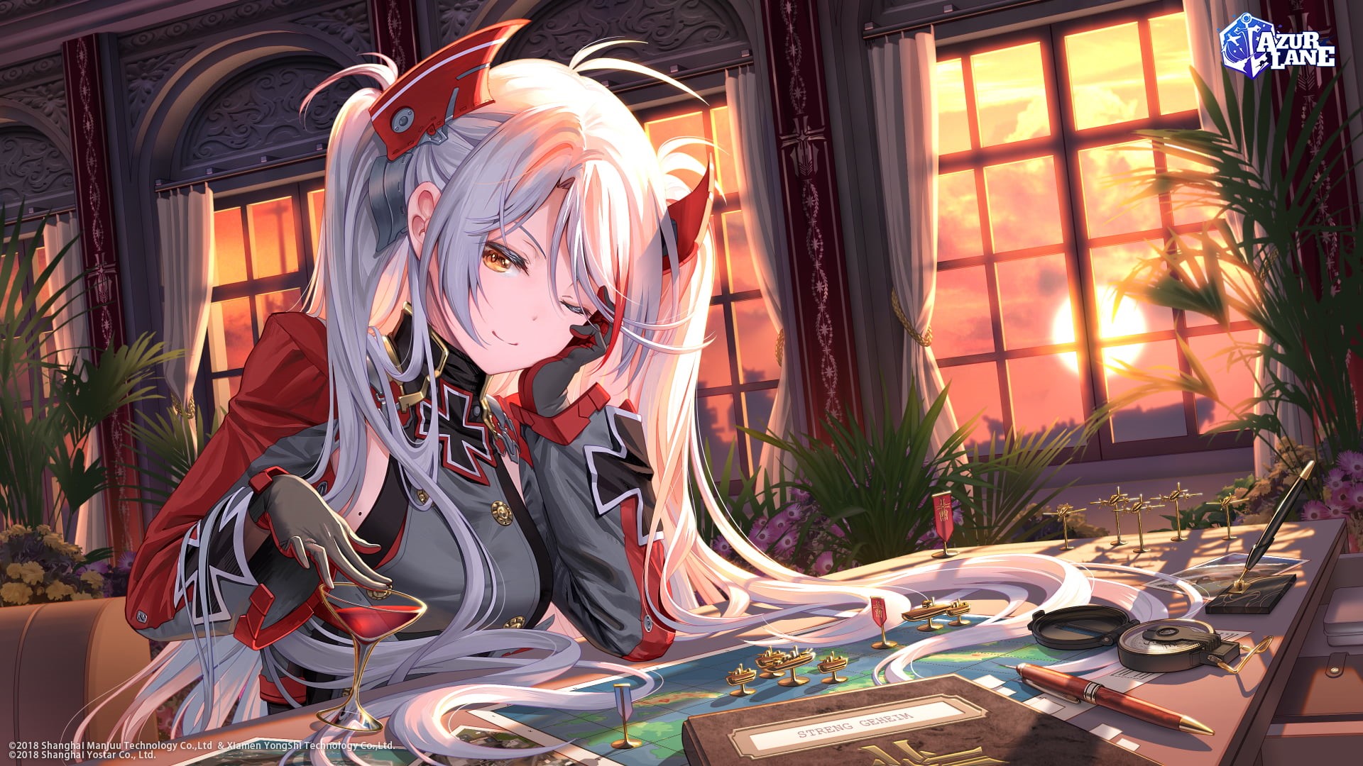 1080P, PinaxPinakes, anime girls, anime, Azur Lane, Prinz Eugen (Azur Lane), HD Wallpaper