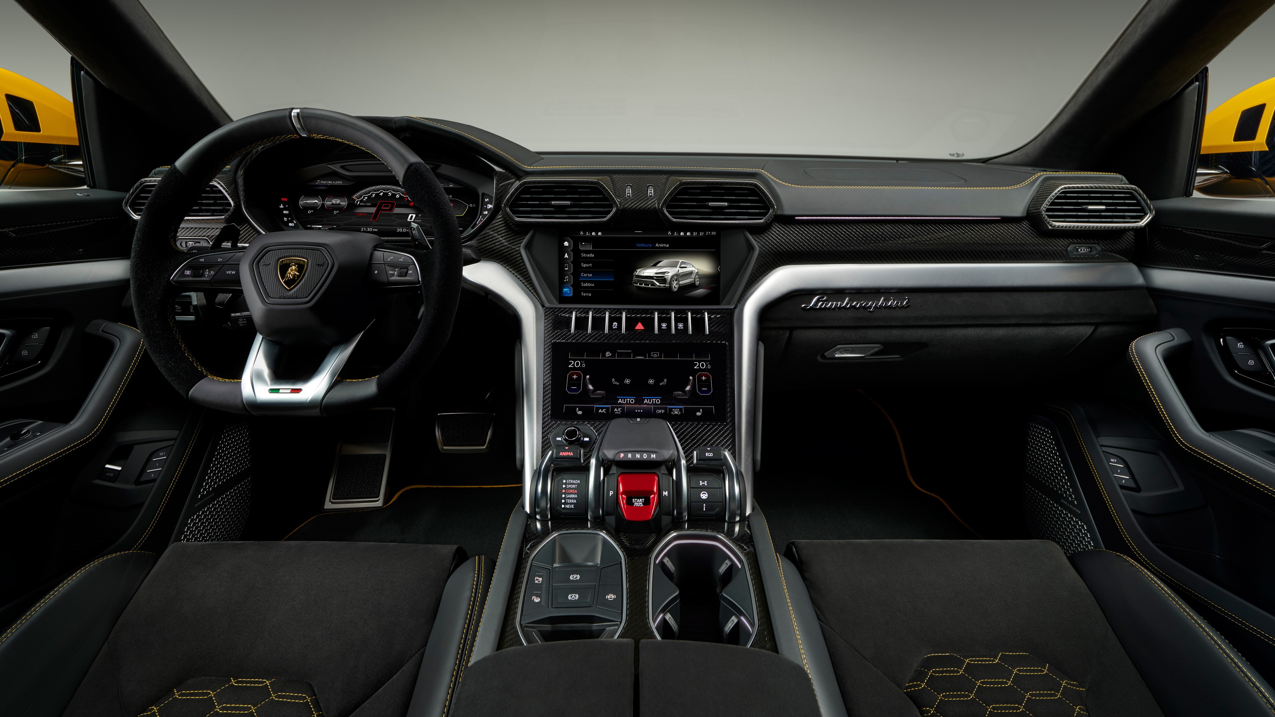 2018, 4K, Lamborghini, Urus, Interior, HD Wallpaper