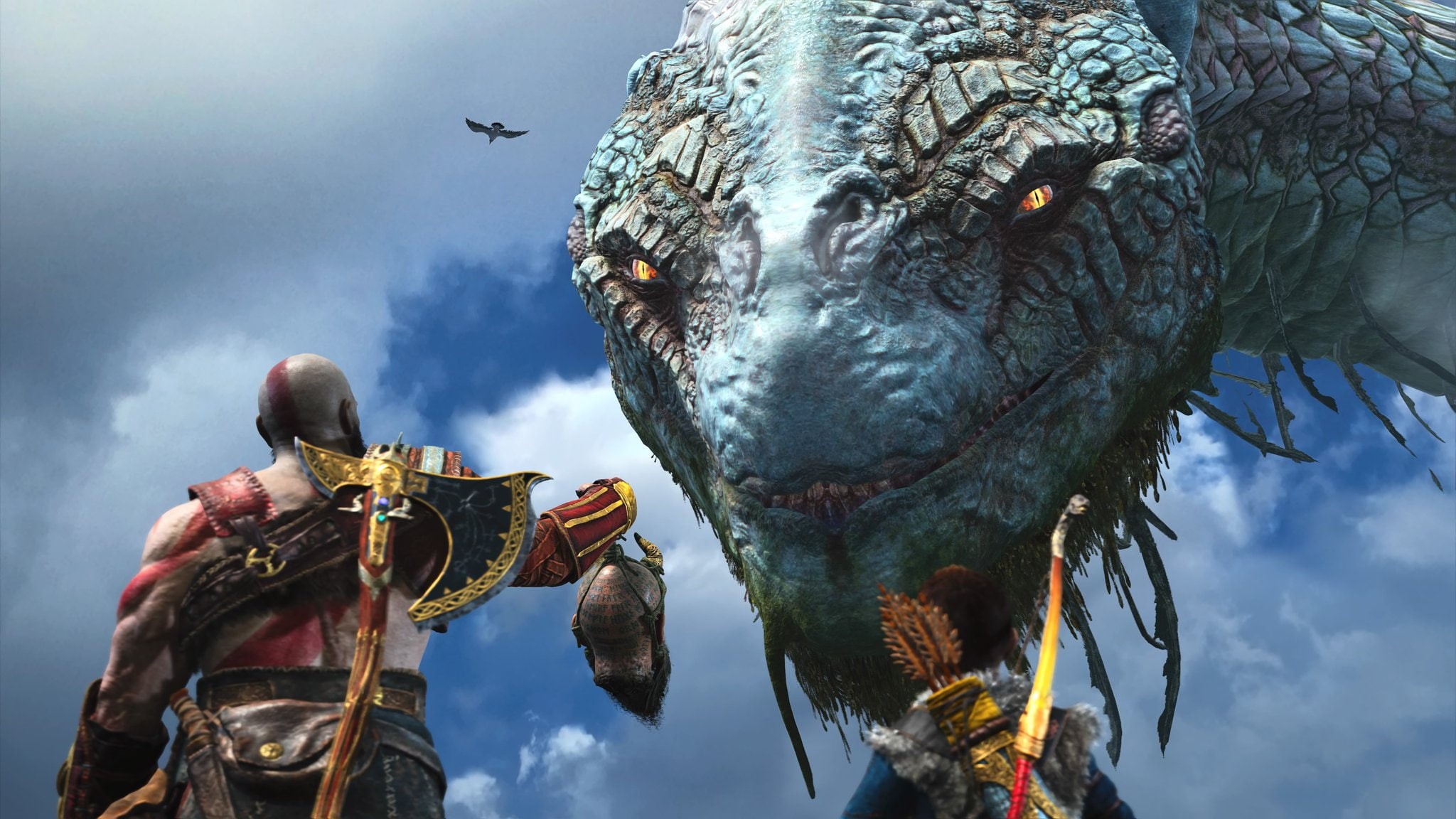 1080P, God of War (2018), God of War, Atreus, Kratos, HD Wallpaper