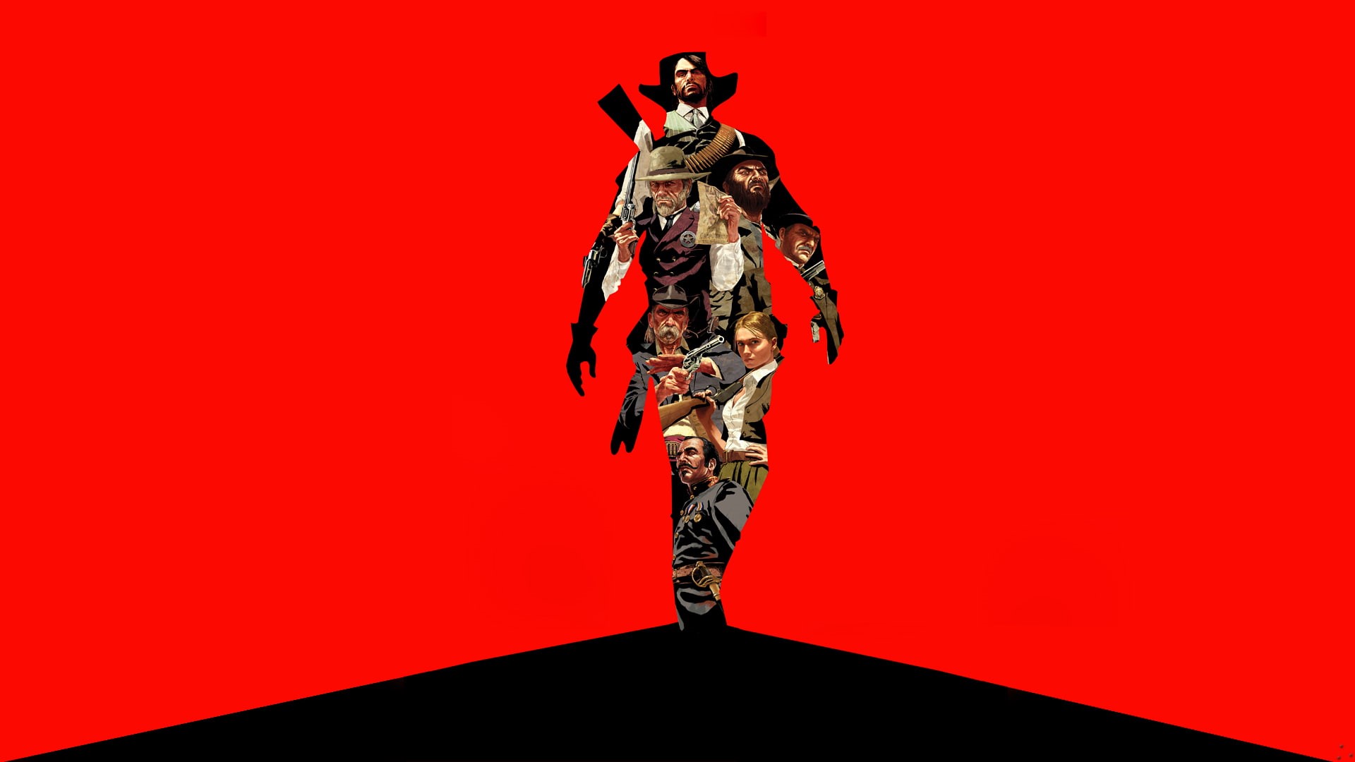 1080P, video games, cowboy, redemption, dead, hd, red, HD Wallpaper