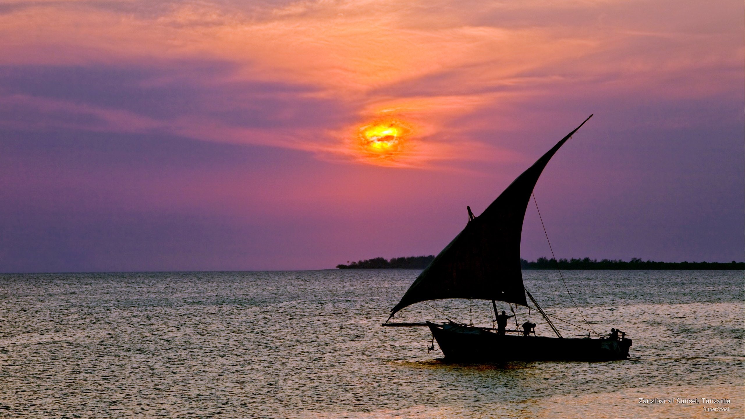 sunset, zanzibar, tanzania, 2K, Sunrises/Sunsets, HD Wallpaper