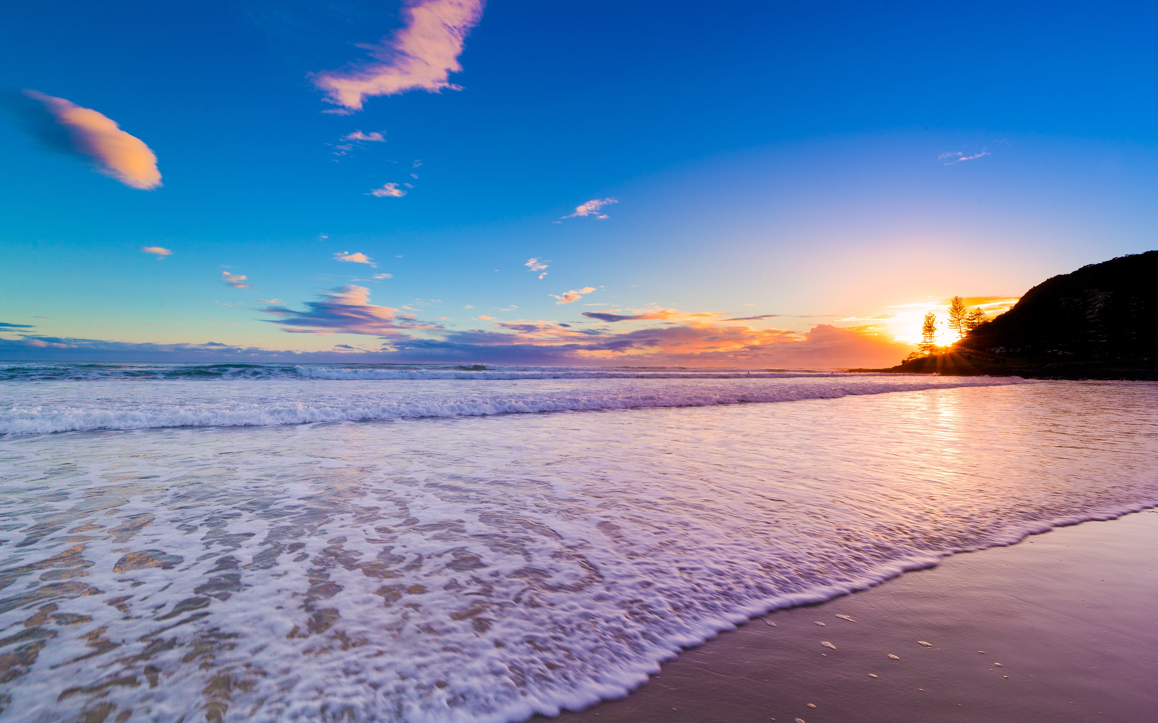 Queensland, Burleigh Heads, 4K, Australia, Gold Coast, Beach, HD Wallpaper