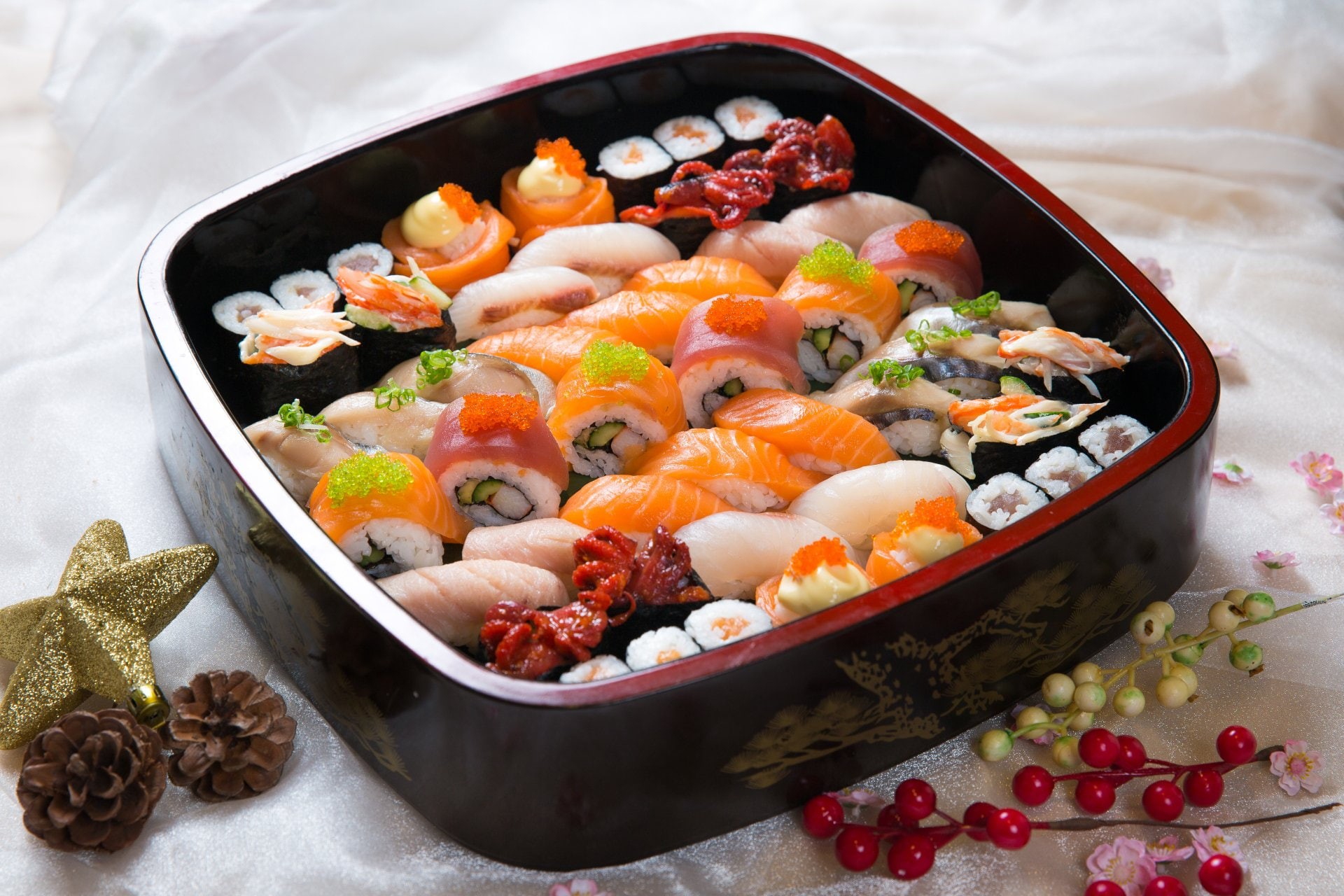 Seafood, Food, Fish, Rice, 1080P, Sushi, HD Wallpaper