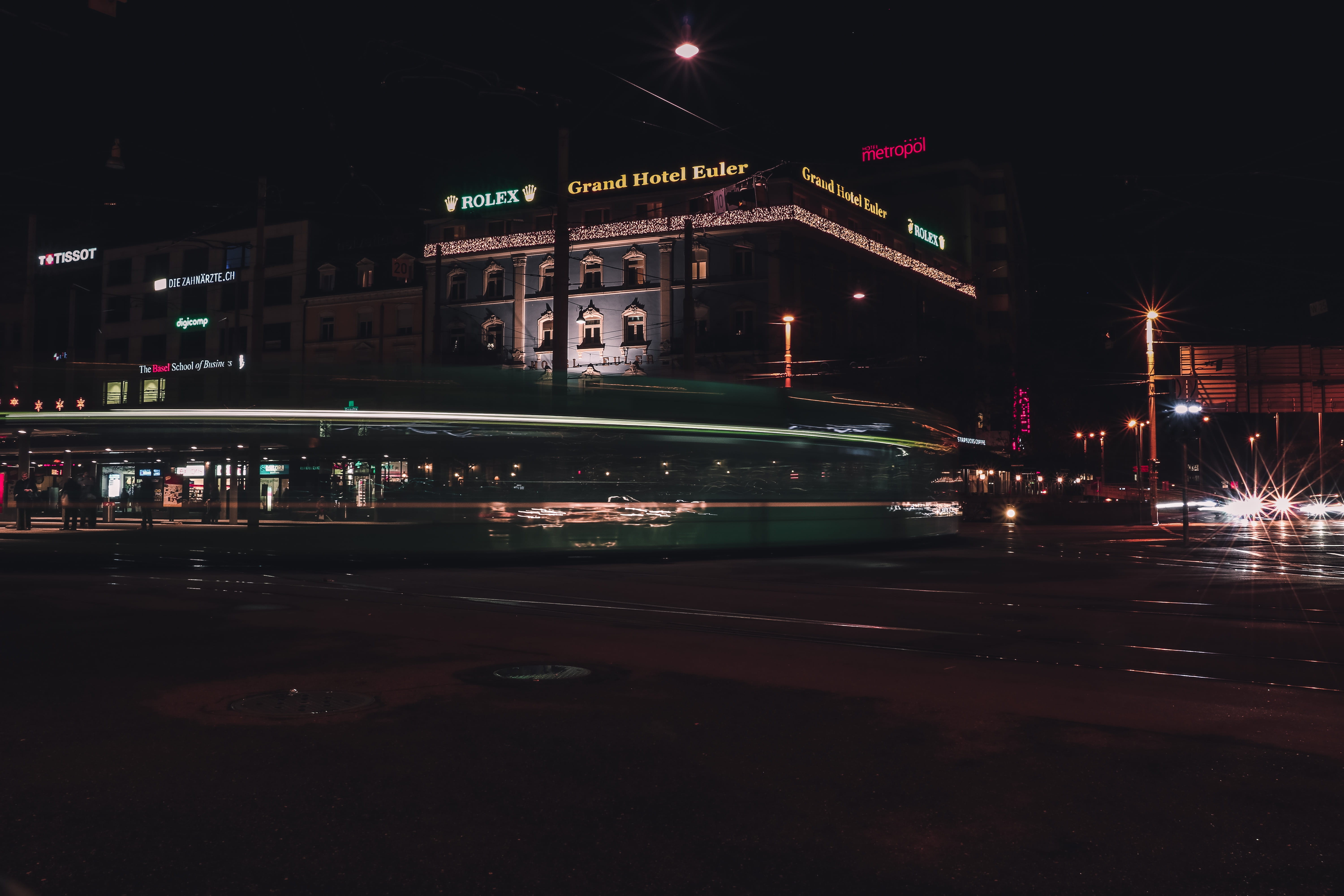 street, architecture, photography, night, streetphotography, road, danilo capece, motion, travel, blurred motion, building exterior, 5K, hype, city, building, HD Wallpaper