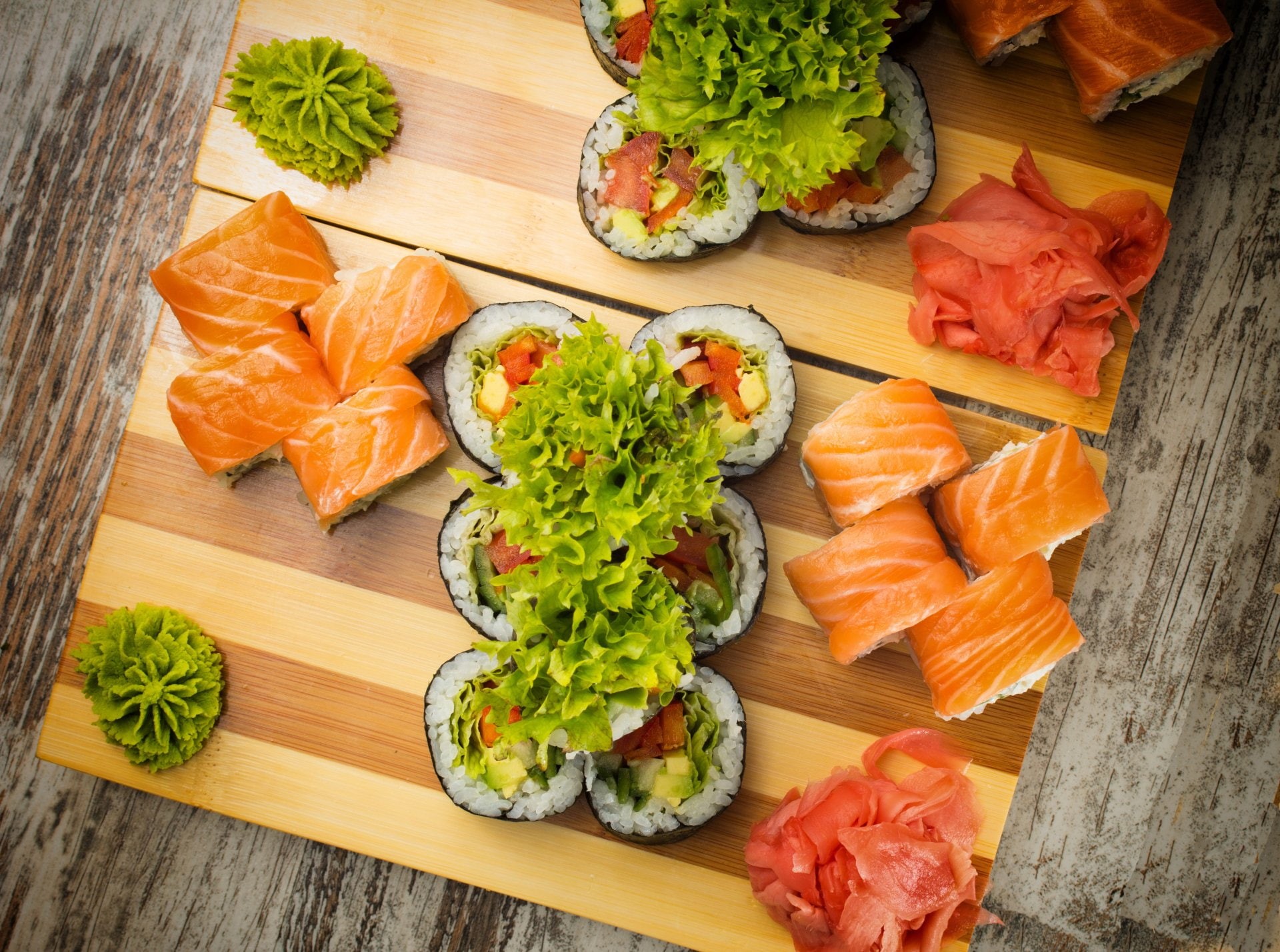 1080P, Food, Fish, Sushi, Rice, Seafood, Still Life, HD Wallpaper
