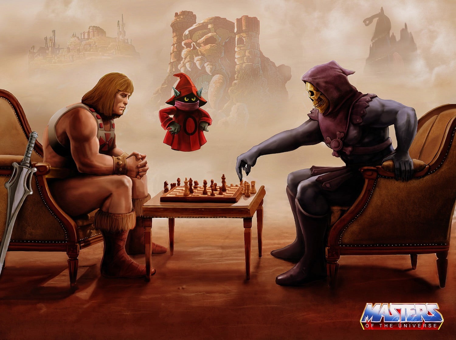 Skeletor, nature, couple - relationship, two people, food and drink, women, table, emotion, chair, full length, spirituality, people, human representation, HD Wallpaper