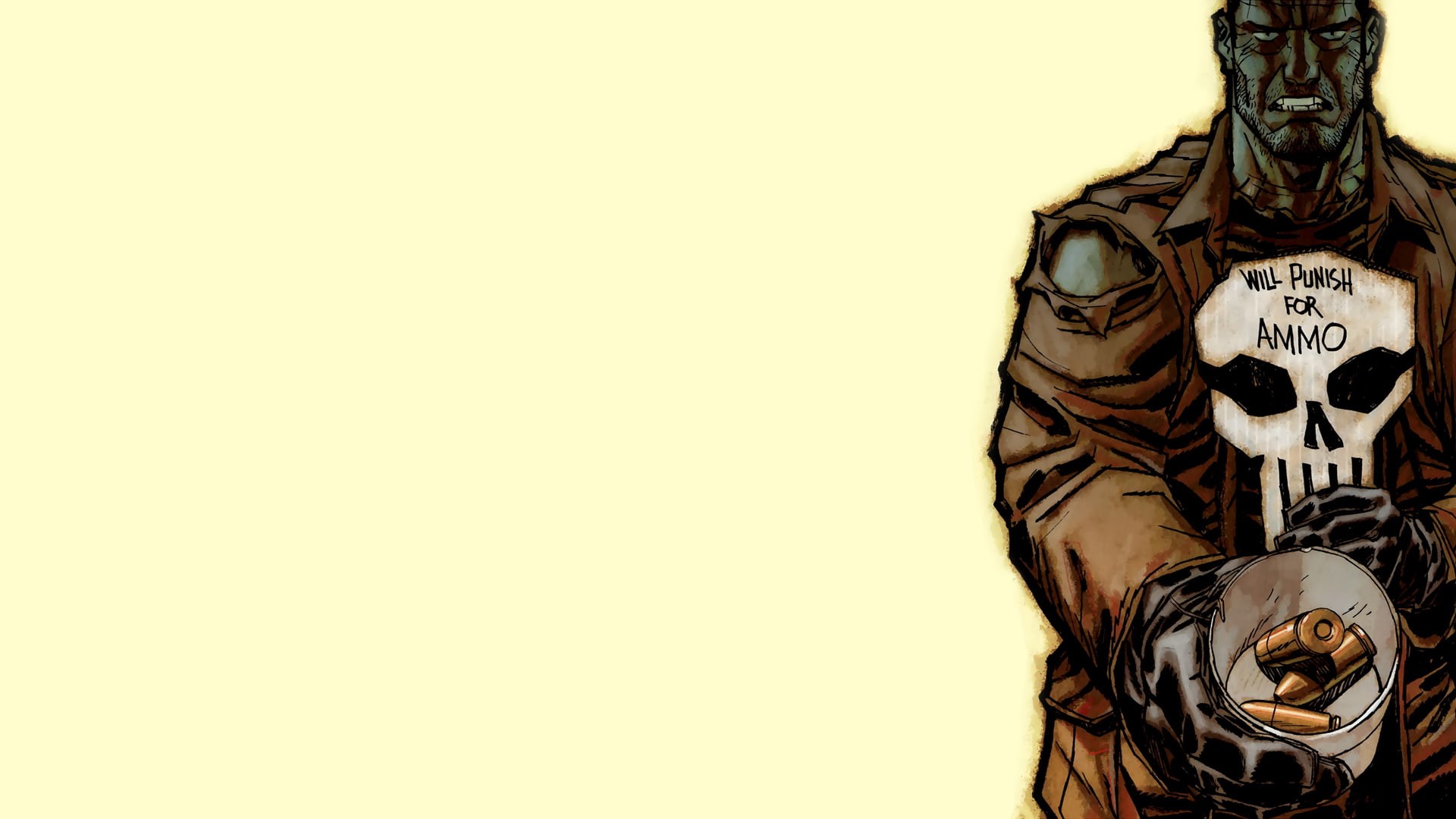1080P, sketch, punisher, hd, cartoon/comic, HD Wallpaper