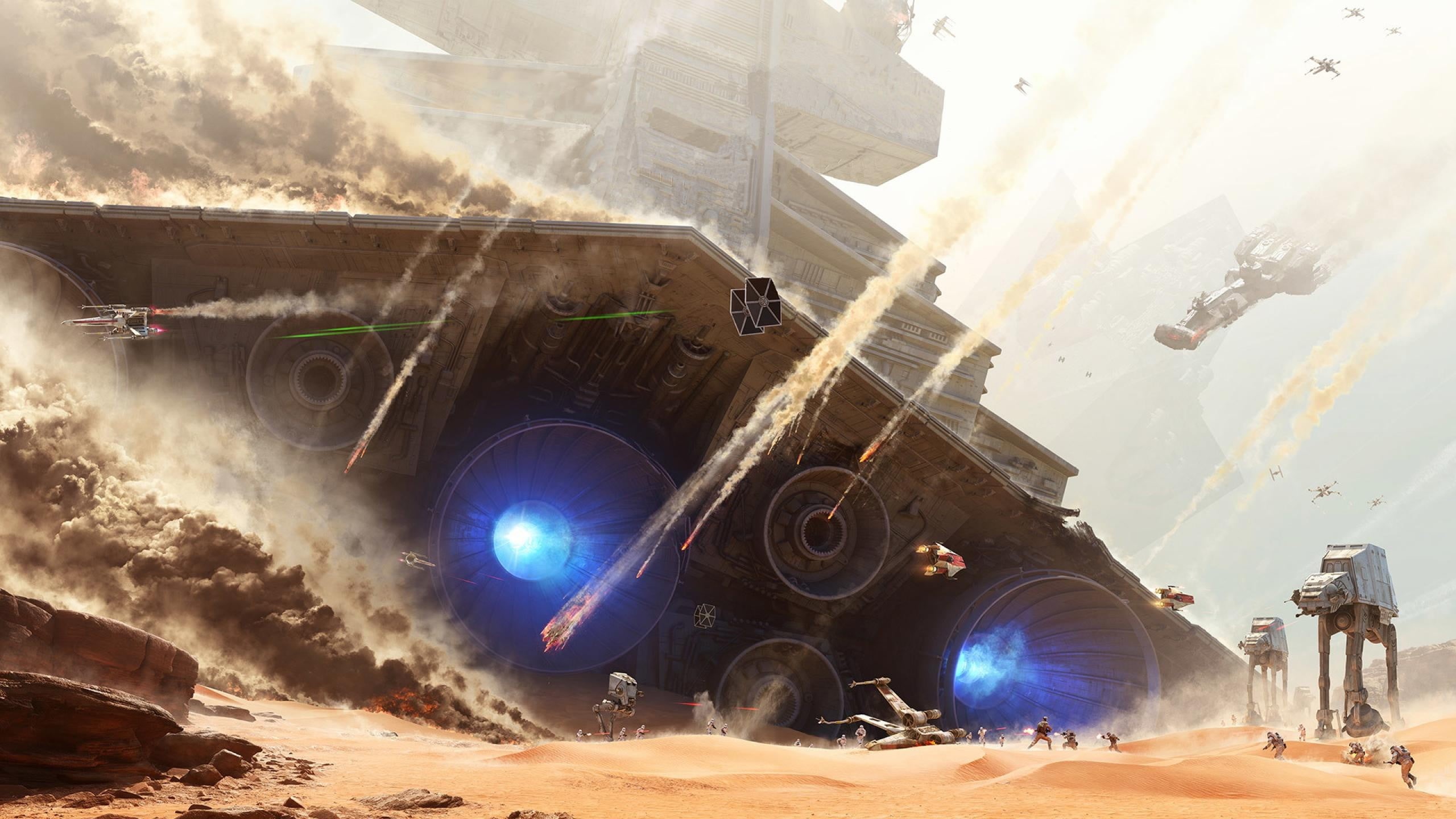 road, illuminated, cloud - sky, motor vehicle, Star Wars: Battlefront, street, video games, incidental people, land vehicle, outdoors, motion, videogame, HD Wallpaper