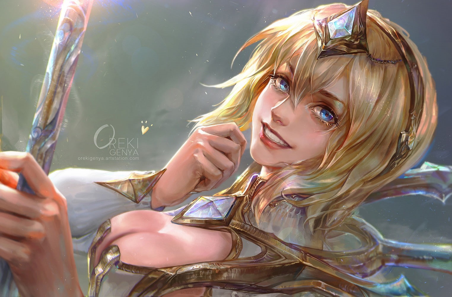 warrior, 720P, fantasy art, League of Legends, Lux (League of Legends), HD Wallpaper