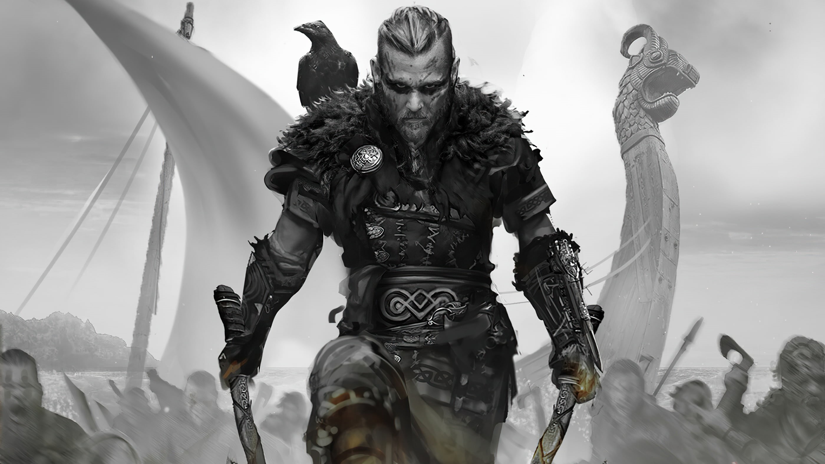 2K, warrior, viking, Assassins Creed Valhalla, Assassins Creed, HD Wallpaper