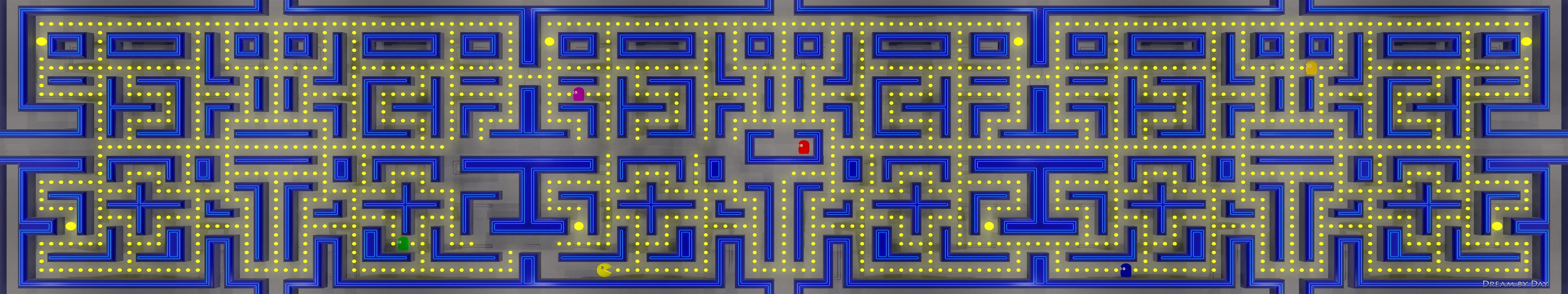 triple, multi, jeu, snes, multiple, super, screen, pacman, steam, monitor, nintendo, video, 5K, videogame, jeux, HD Wallpaper