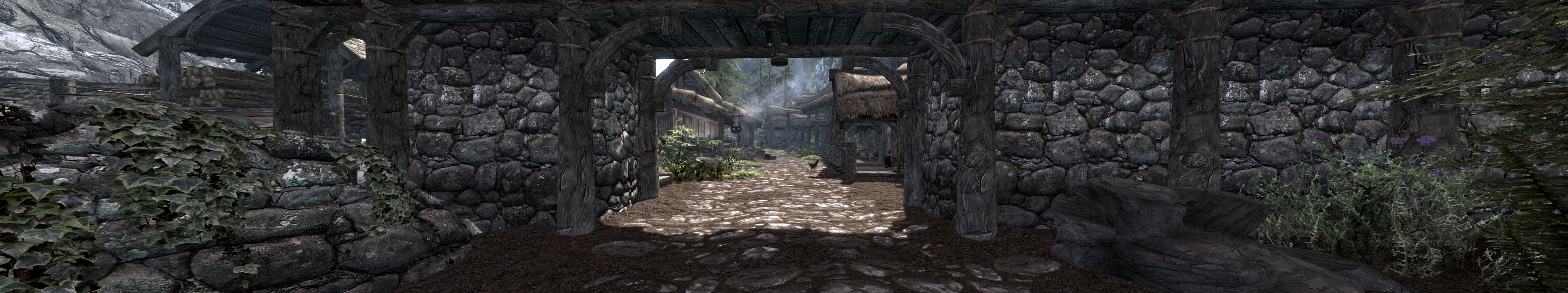 monitor, video, multiple, jeux, steam, jeu, skyrim, videogame, triple, screen, 5K, multi, HD Wallpaper