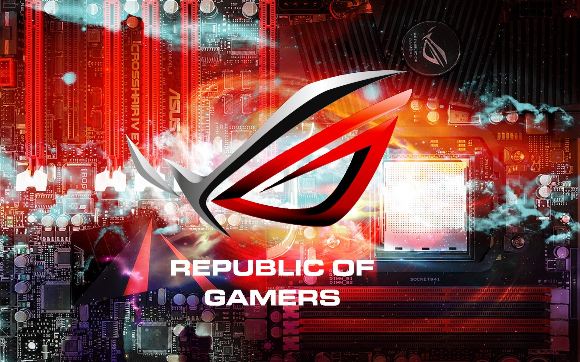 videogame, republic, computer, electronic, 1080P, technics, asus, gaming, rog, technology, gamer, HD Wallpaper