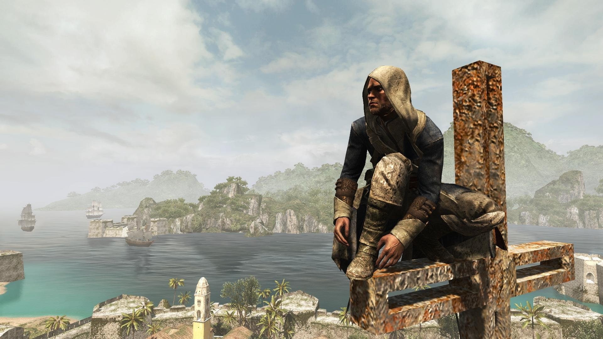 kenway, flag, black, creed, sea, water, cross, edward, assassin 039 s, ship, 1080P, hawana, HD Wallpaper