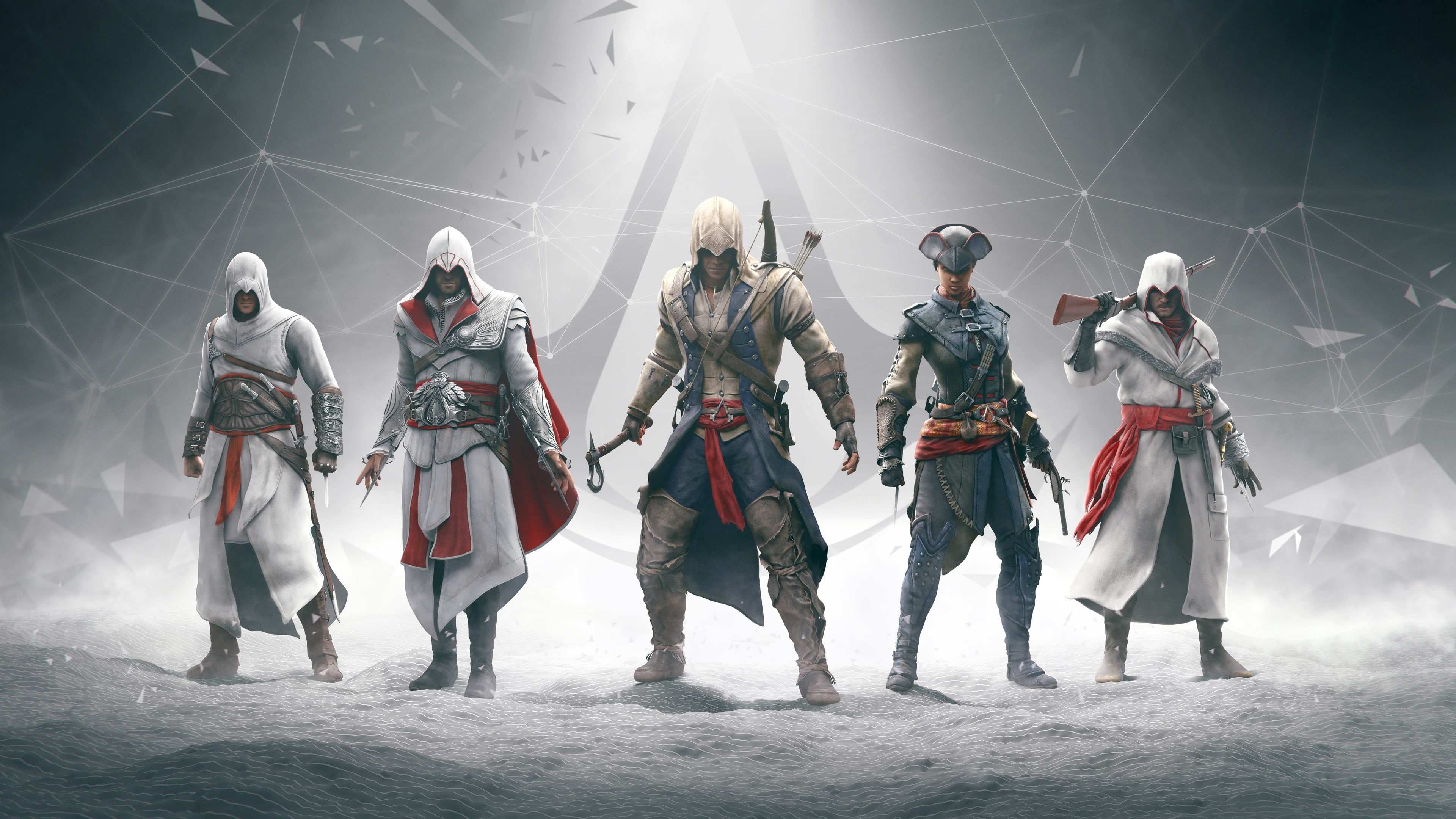 power, creed, black, aggression, men, teamwork, headwear, flag, full length, digital art, group Of People, stage, assassin, armed Forces, heroes, people, HD Wallpaper