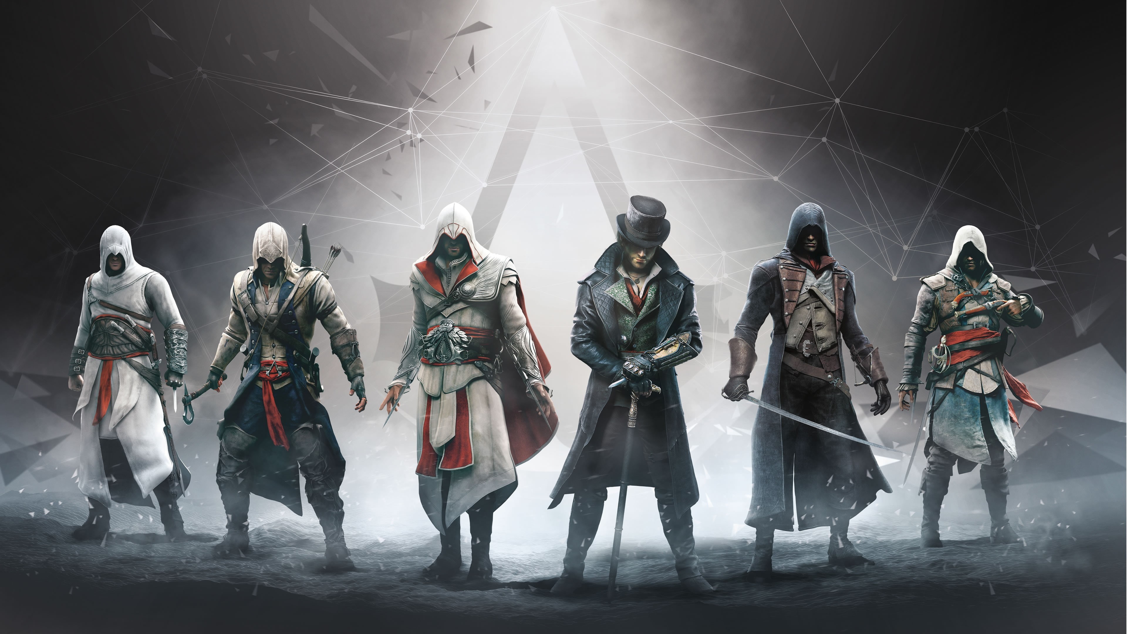 Ezio Auditore da Firenze  Assassins Creed  Connor Kenway  video games  Edward Kenway  Altaïr Ibn-LaAhad  Arno Dorian  Jacob Frye, 4K, HD Wallpaper