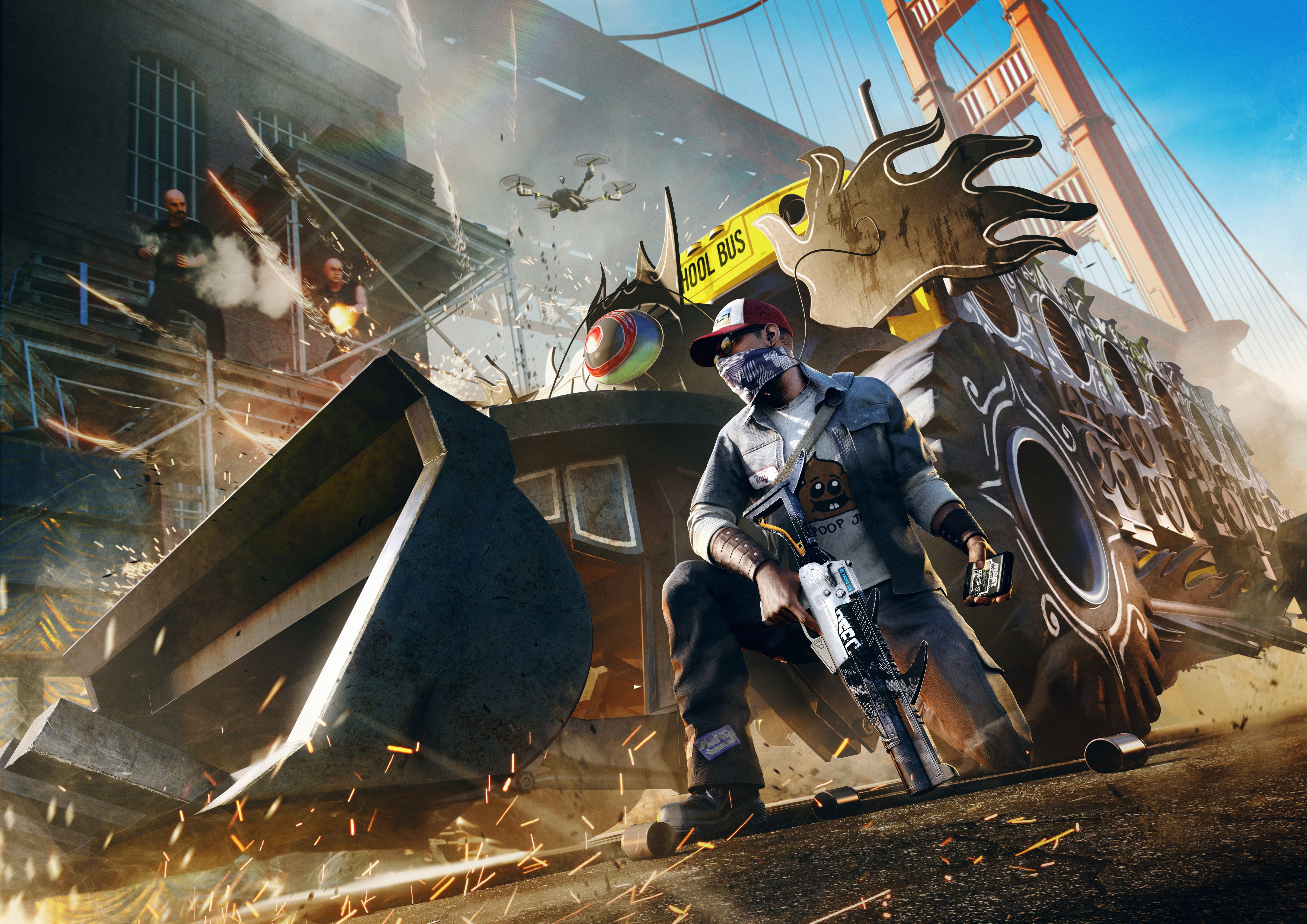 San Francisco, Watch Dogs 2, DedSec, 5K, DLC, WATCH_DOGS 2, Ubisoft, Game, T-Bone, Marcus Holloway, HD Wallpaper