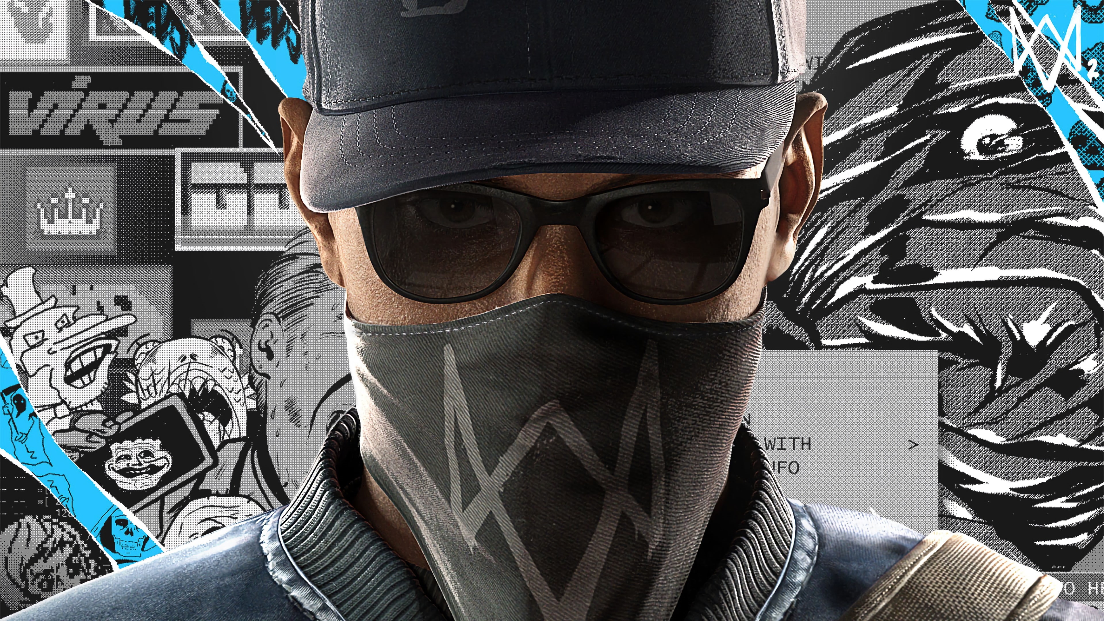 watchdogs, character, 4K, Watch Dogs 2, Marcus, game, Marcus Holloway, 4K, HD Wallpaper