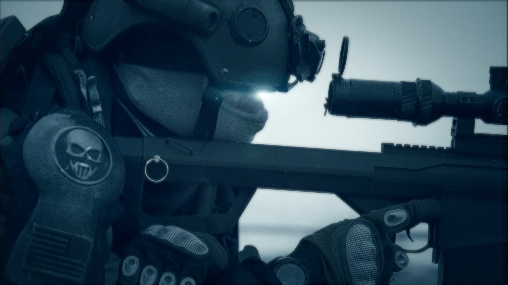camera - photographic equipment, day, machinery, metal, video games, Tom Clancy, no people, rifle, still life, sky, 1080P, control, communication, HD Wallpaper