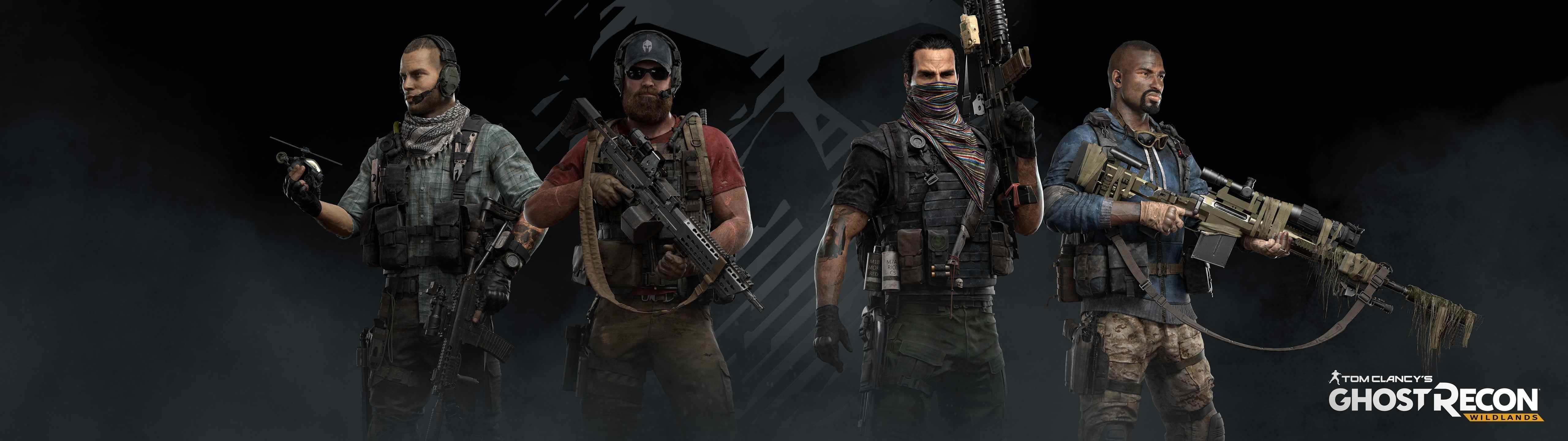 men, young men, males, indoors, aggression, adult, mid adult, weapon, group of people, video games, Tom Clancys Ghost Recon, 5K, gun, people, studio shot, HD Wallpaper