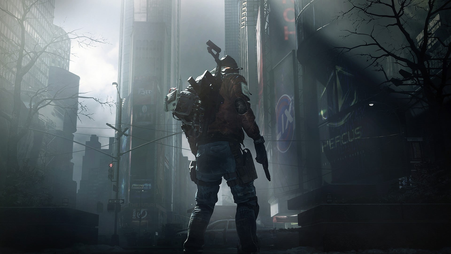 video games, holding, 1080P, government, uniform, architecture, man, protection, soldier, Kriss Vector, special forces, Tom Clancys The Division, day, HD Wallpaper