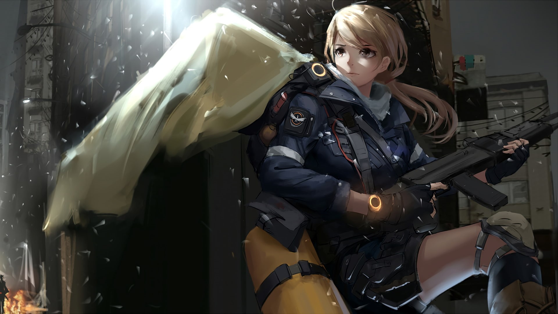 anime girls, 1080P, anime, Tom Clancys The Division, HD Wallpaper