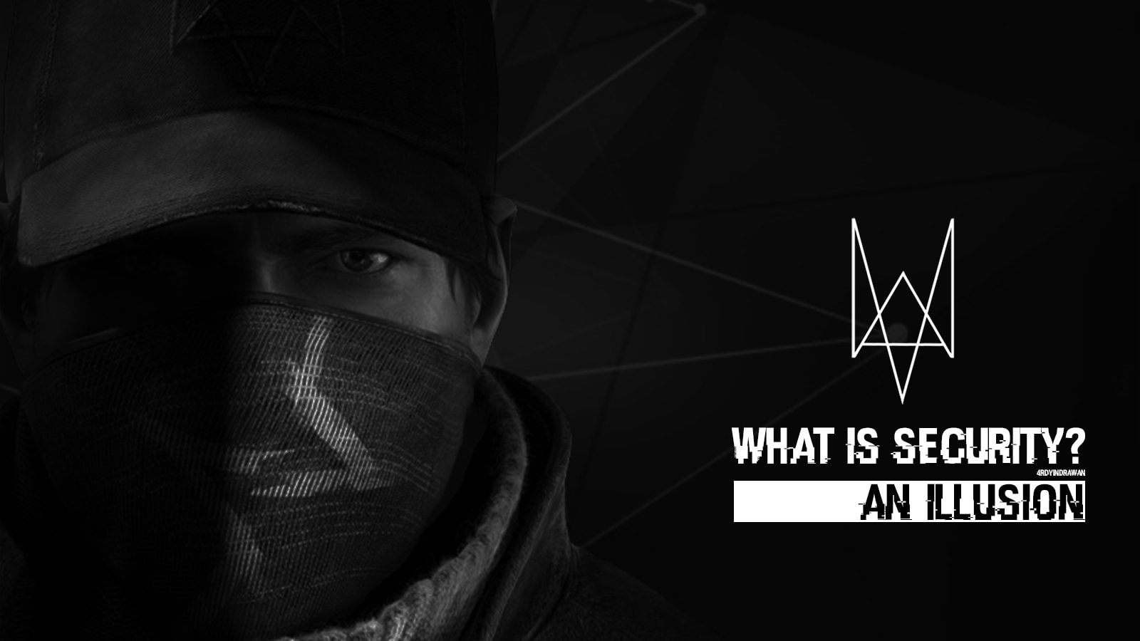720P, Aiden Pearce, social issues, men, Video Game, black background, body part, occupation, human face, night, sign, text, close-up, dark, communication, HD Wallpaper
