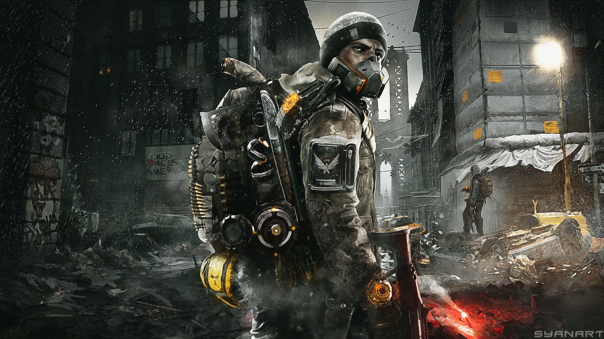 apocalyptic, Tom Clancys The Division, 1080P, video games, Video Game Art, futuristic, HD Wallpaper