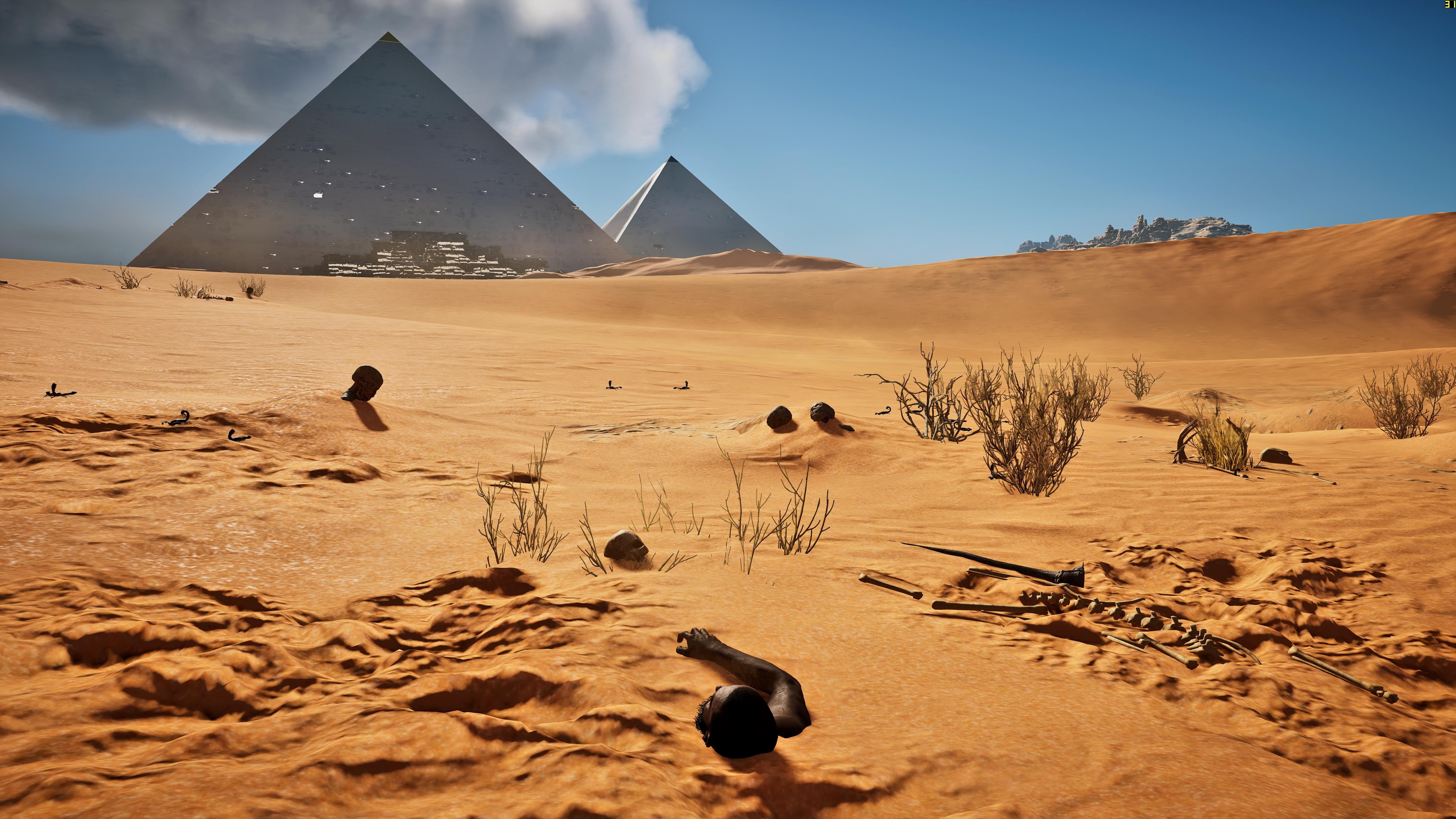 sky, environment, Ubisoft, Assassins Creed: Origins, animal themes, mammal, nature, land, travel destinations, climate, vertebrate, architecture, scenics - nature, HD Wallpaper