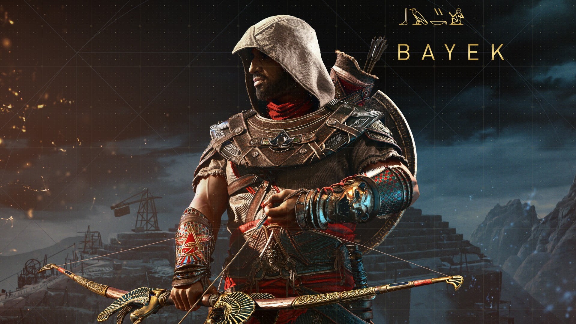 communication, technology, architecture, clothing, military, armed forces, 1080P, standing, Assassins creed Origins, men, figurine, gun, activity, sign, HD Wallpaper
