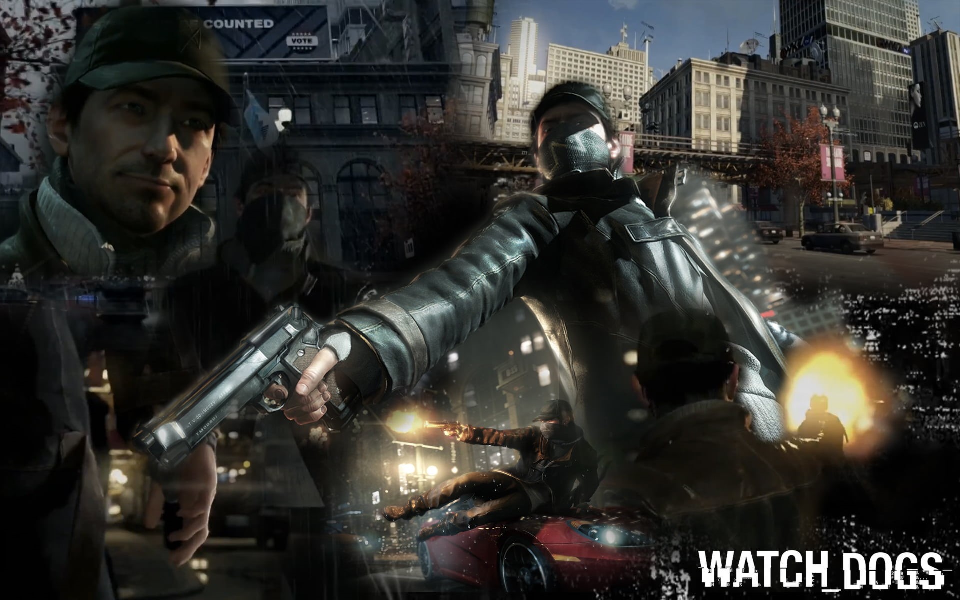 uSA, armed Forces, police Force, Ubisoft Montreal, 1080P, urban Scene, dogs, street, weapon, gun, protective Mask - Workwear, aggression, building exterior, HD Wallpaper